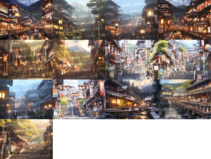 【背景103枚】温泉街/旅館(差分あり)_2
