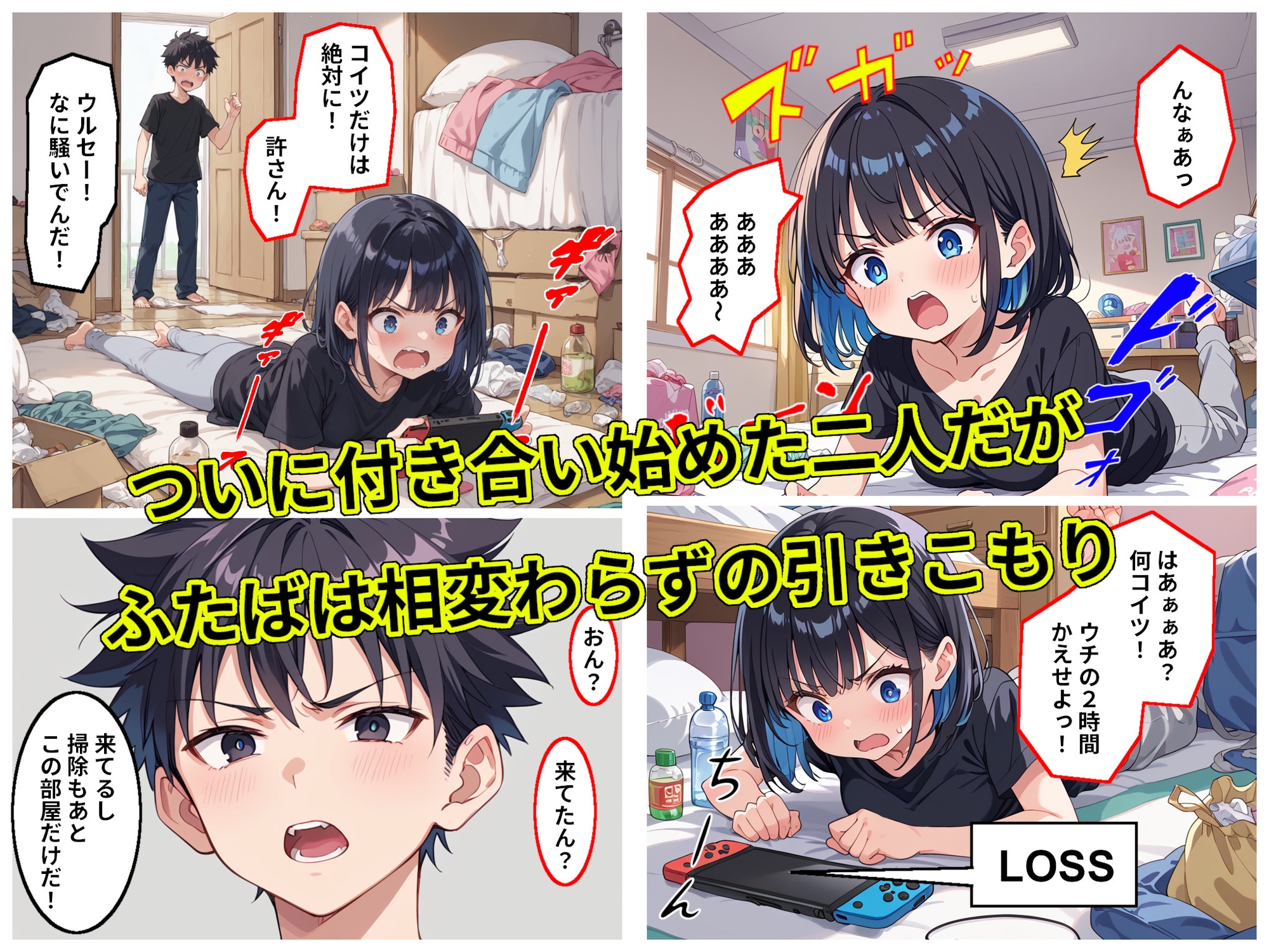 汚部屋無気力ガールが世話係とイチャラブセックスする話2_2