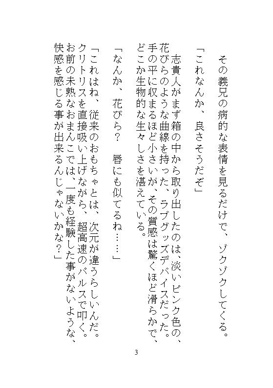 ハイスペ義兄に拾われた地味な私のクリトリス絶頂管理。許可なく果てるのは禁止で、お漏らしするまで玩具でイカされ続ける思考停止のペット生活 画像3