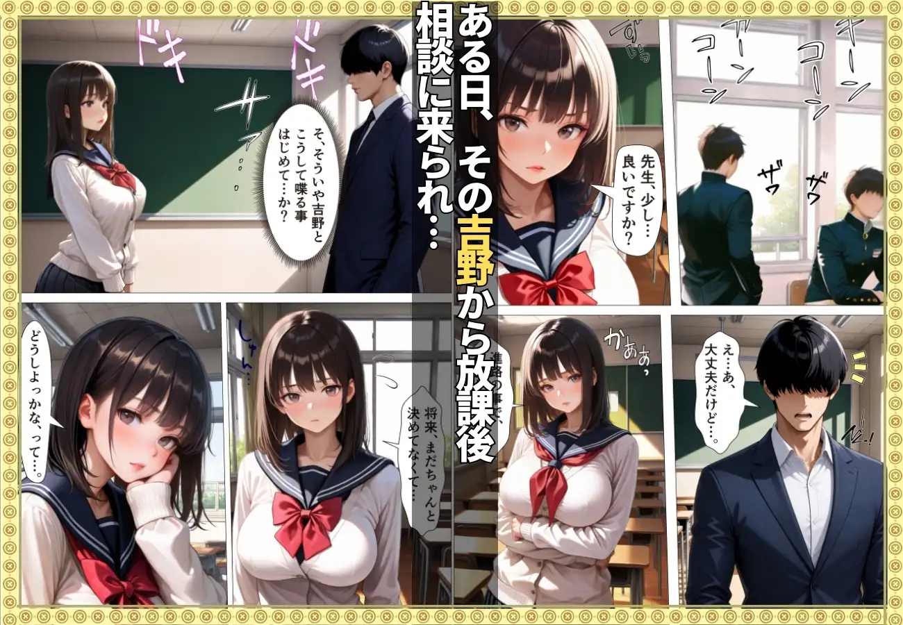 地味な教え子ちゃんにチ〇ポを狩られ教師の私が堕とされた話【漫画】【女子校生】【あまあま】【種付けプレス】【156ページ】 サンプル画像 2