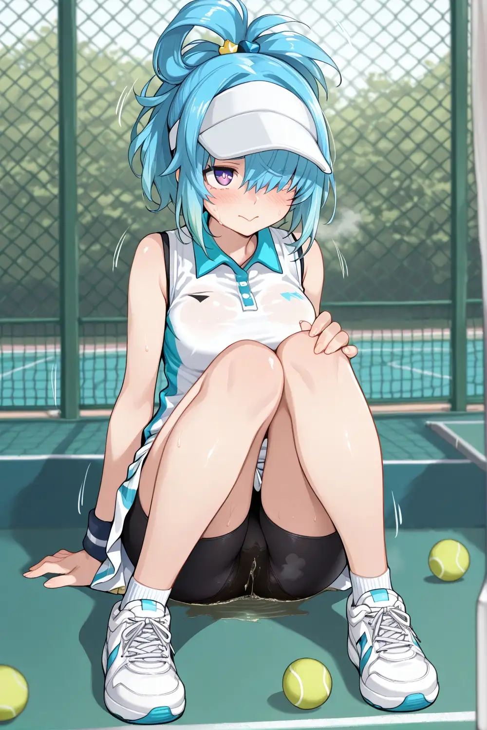 濡れゆくテニスコート サンプル画像 4