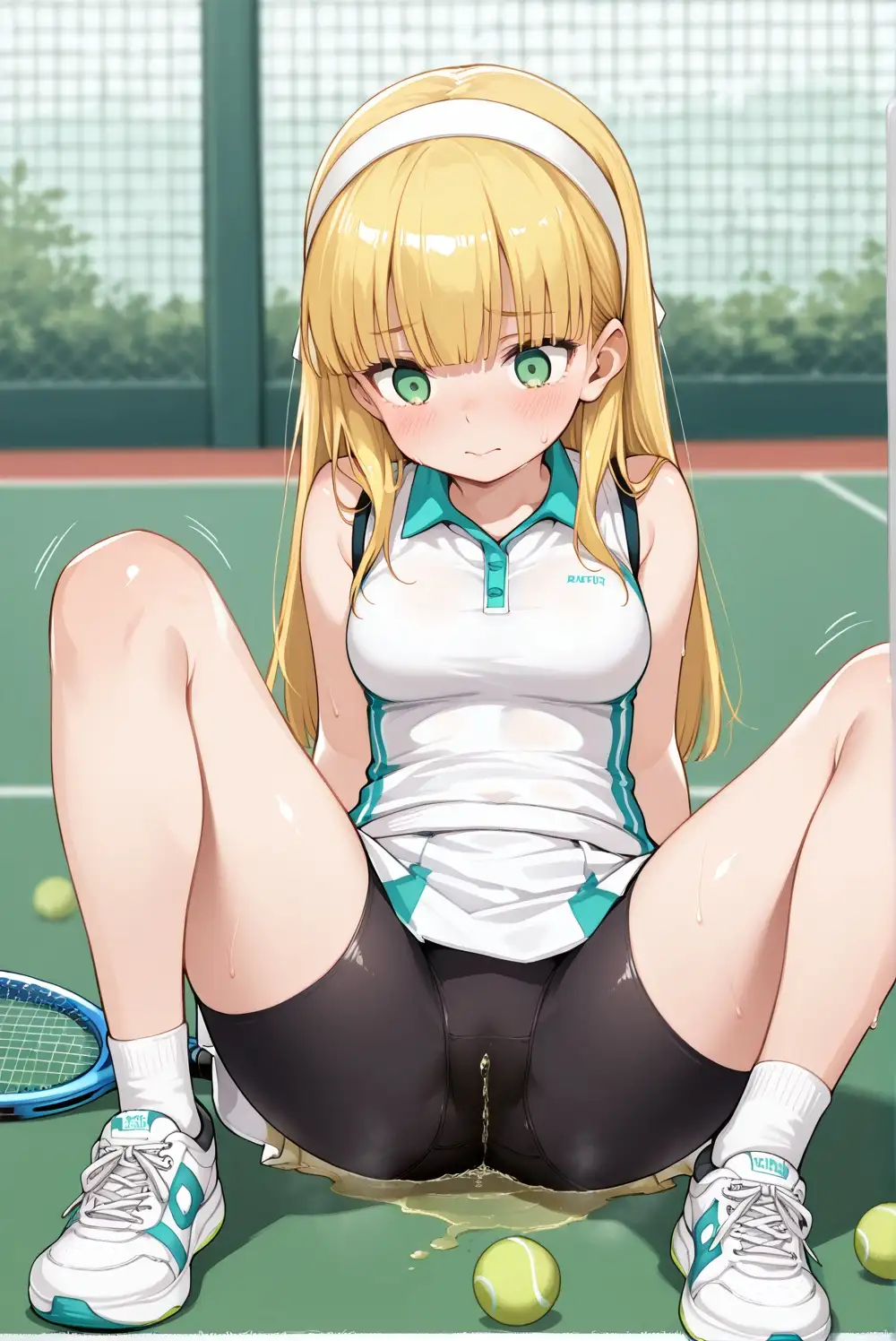 濡れゆくテニスコート サンプル画像 5