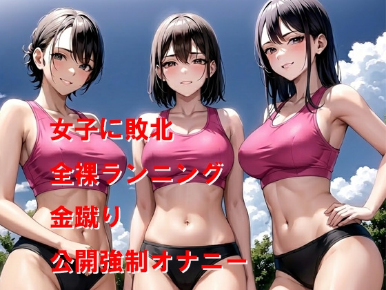 陸上部女子と競争に負けて全裸罰ゲーム 画像1