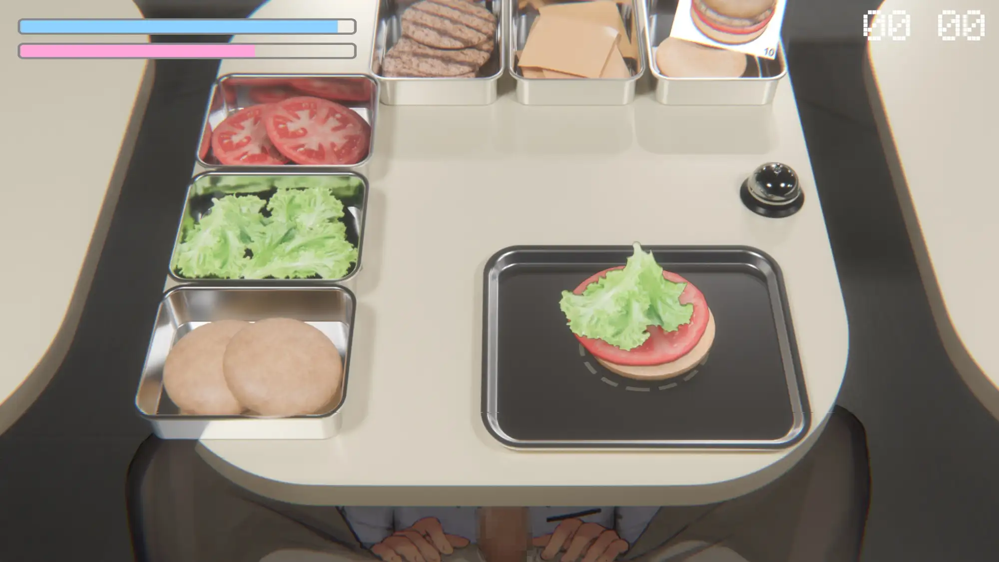 Four Nights at the Burger Shop ハンバーガー食べながら食べられるミニゲーム