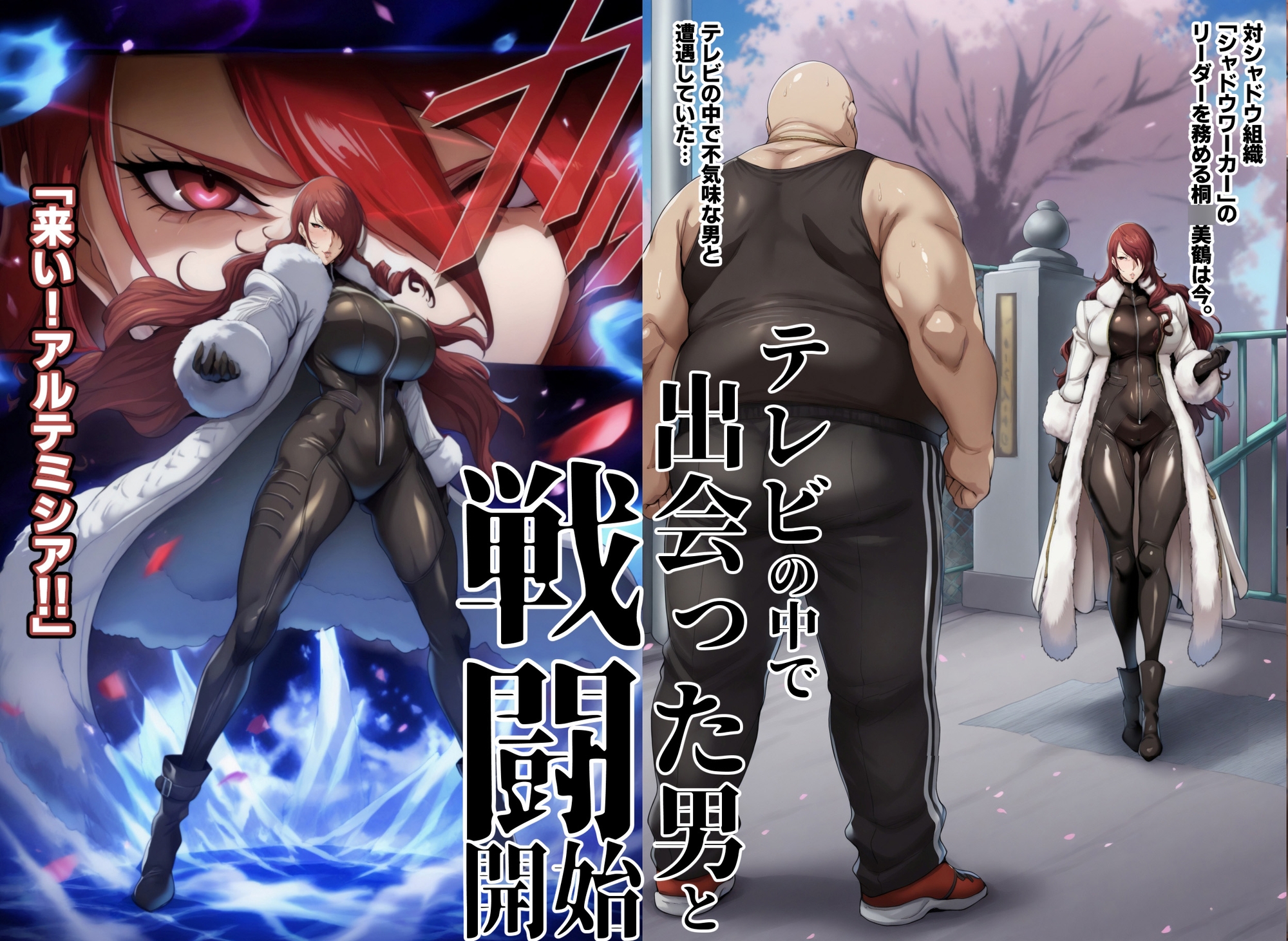 【P4U桐〇美鶴&山〇風花】テレビの中で男に敗れて…_1