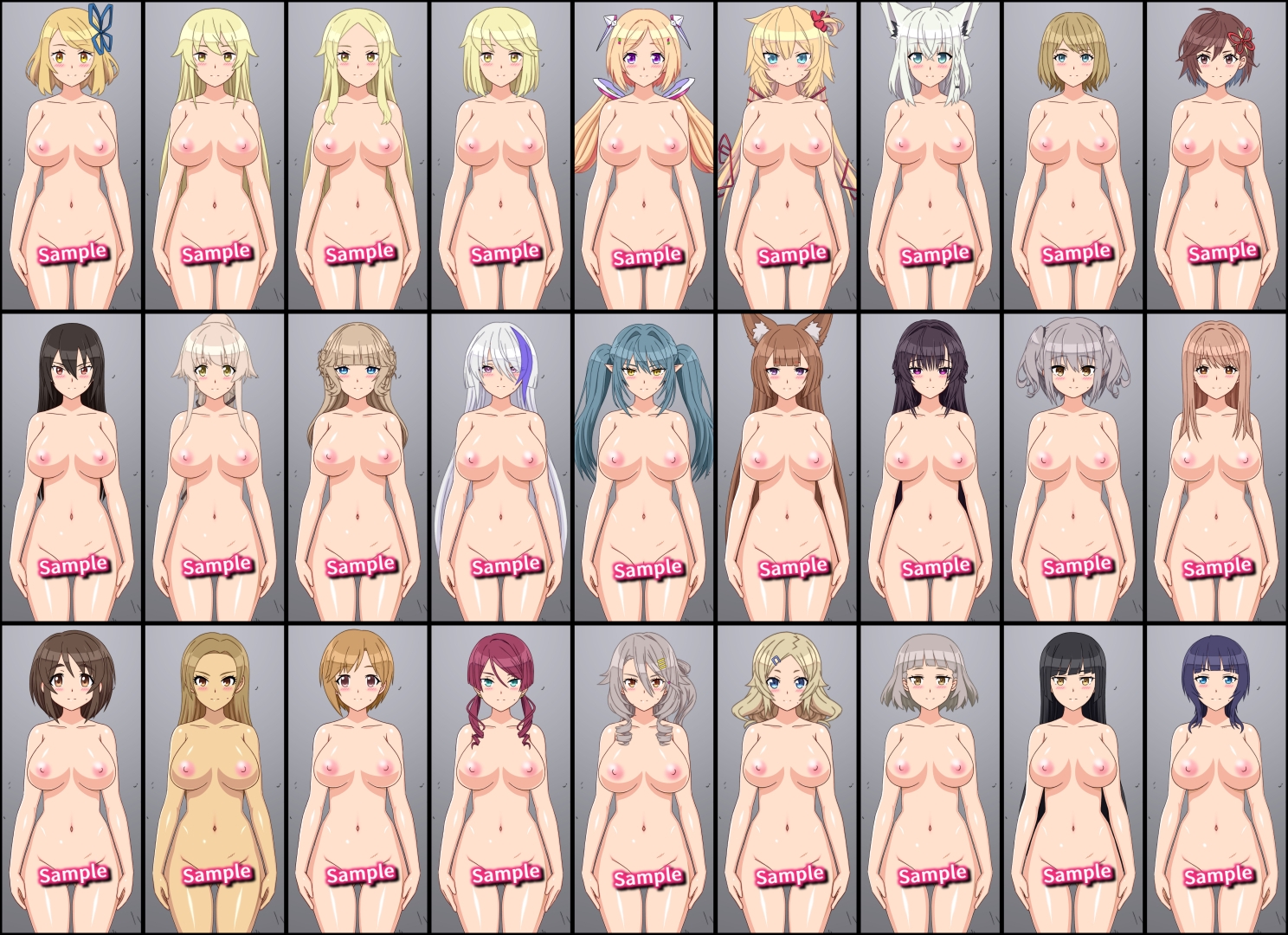 27人のパイパンヌードの女の子を「みつめえっち」したい人向けのCG集2026-SECHS-_3