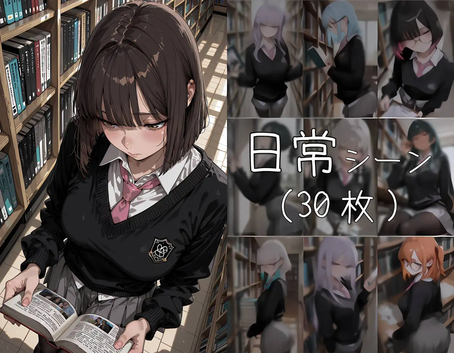 おじさん教員に抱かれる図書委員 サンプル画像 3