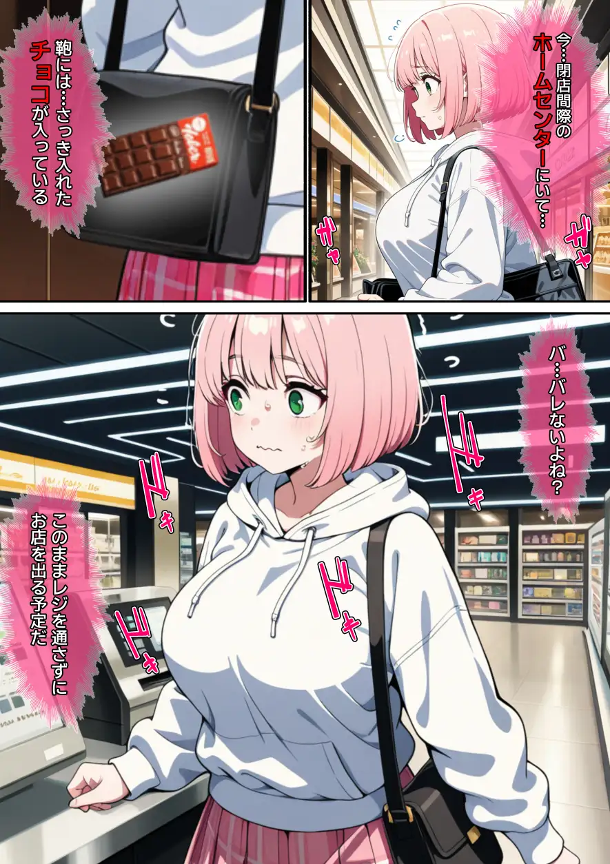 【漫画】万引きギャルを壊した話 サンプル画像 2
