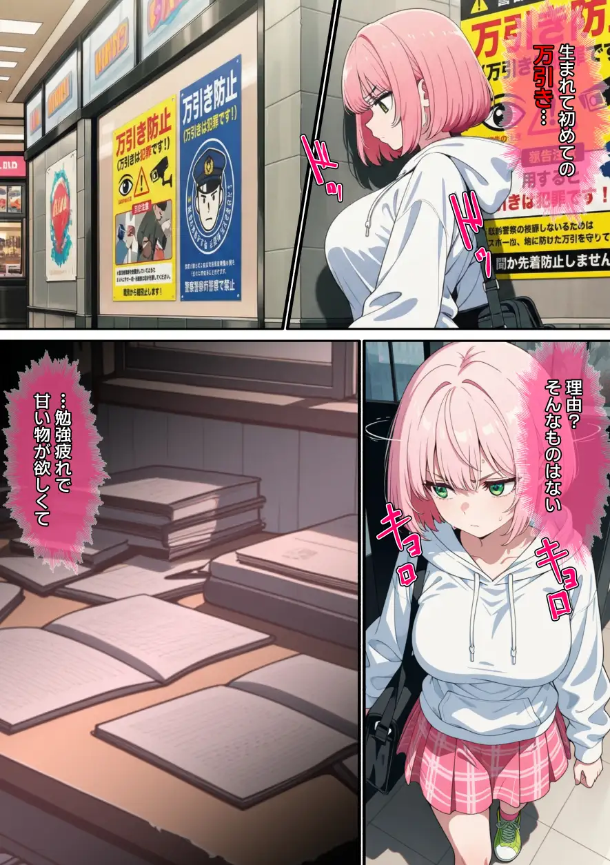 【漫画】万引きギャルを壊した話 サンプル画像 3