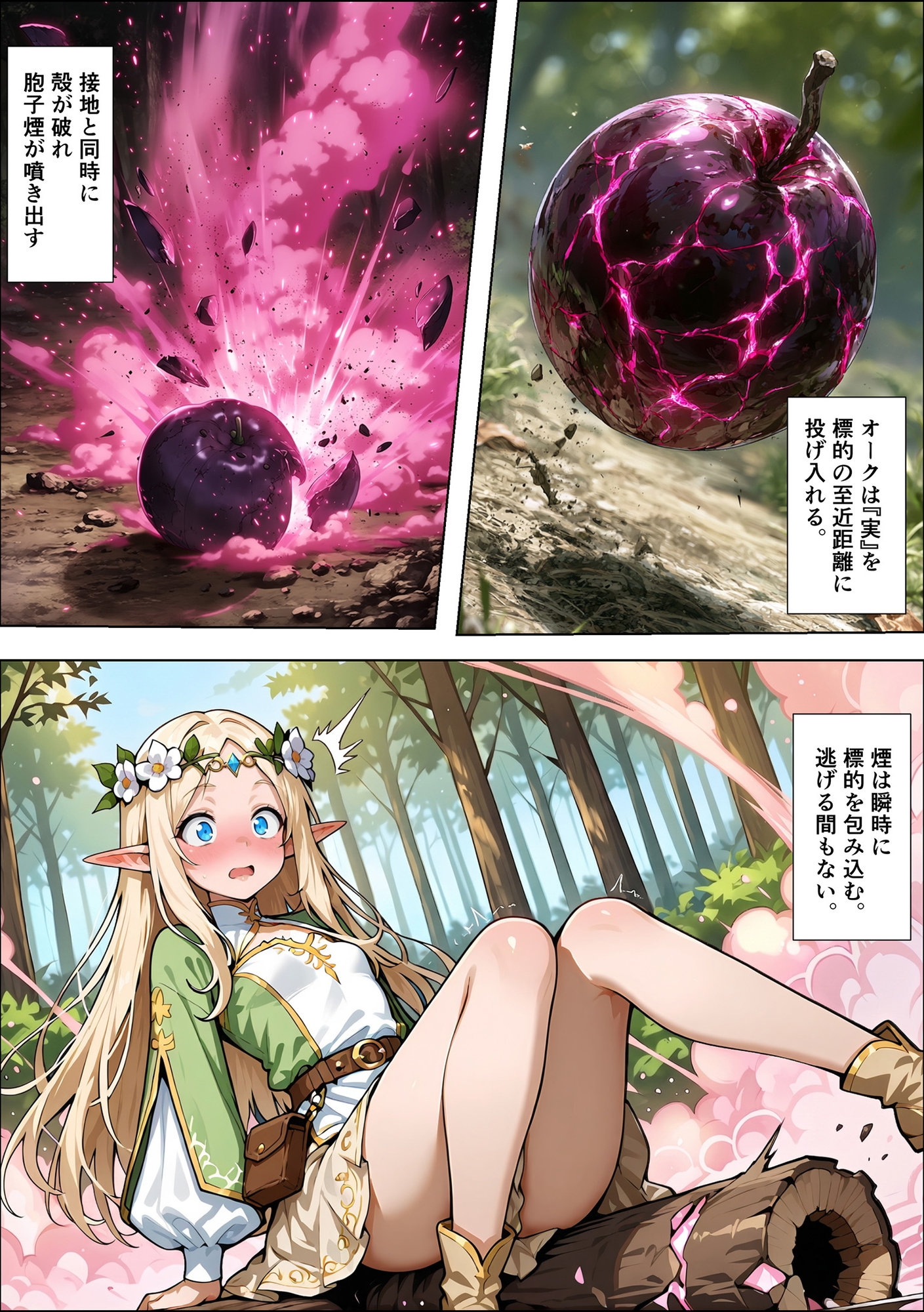 【だるじゃんMC】また本作品は生成AIを活用して制作されています『オークの種付け調査記録 〜エルフを妊娠させるまで〜』8