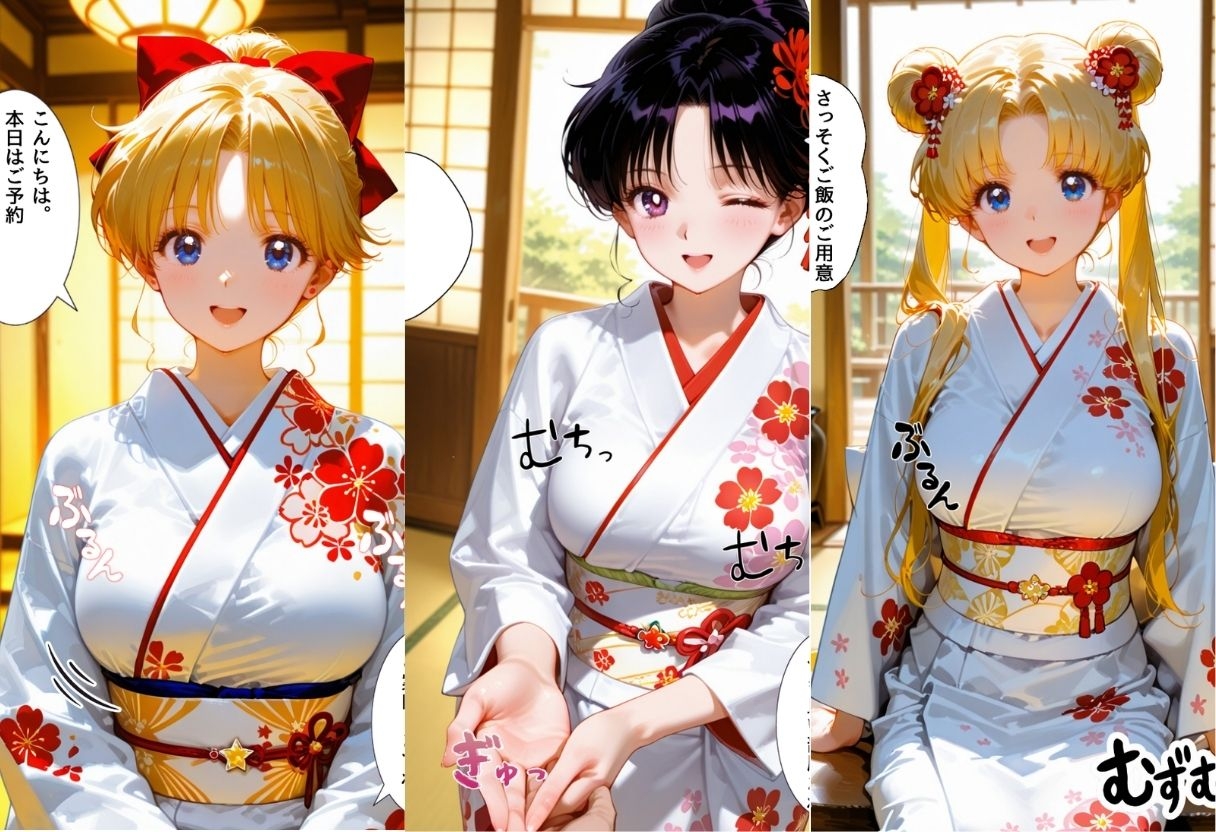 ゆけむり温泉旅館の女将さんをデカチンでメス堕ちさせた話 セーラー◯ーン編_1