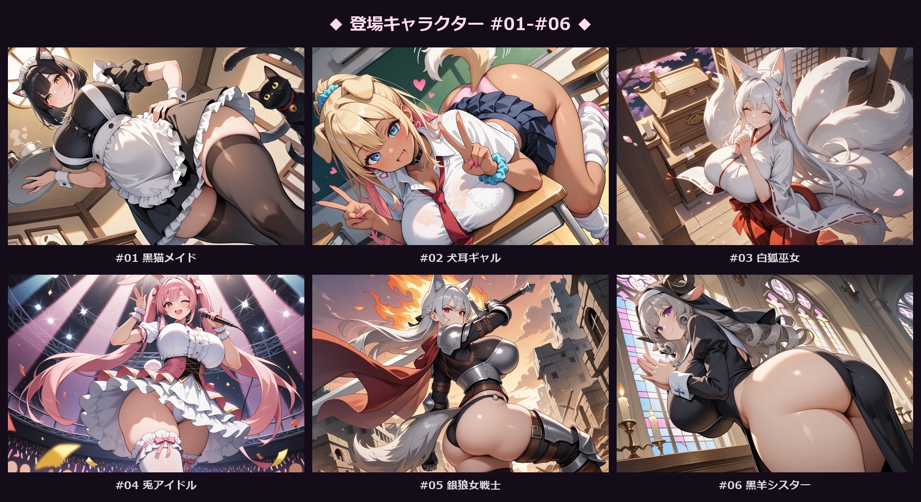 【即堕ち2コマ】ケモミミ発情期 ～36種の獣娘たち～_5