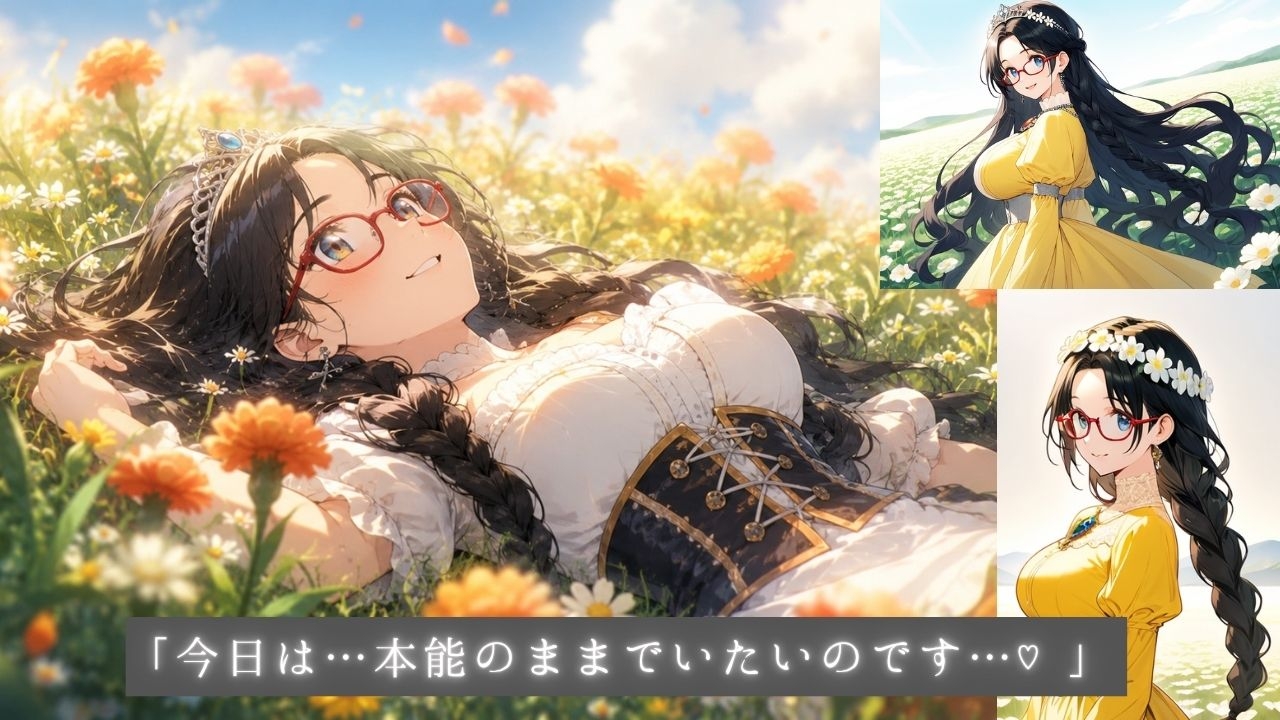 着エロびしょ濡れ交尾 眼鏡っ娘陥没姫リラ2 故郷に帰る黄色い花一輪  大自然ではじける 濡れた陥没乳首_4