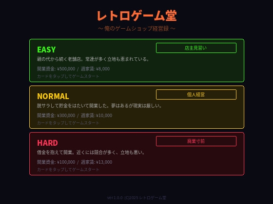 レトロゲーム堂 〜俺のゲームショップ経営録〜 画像1