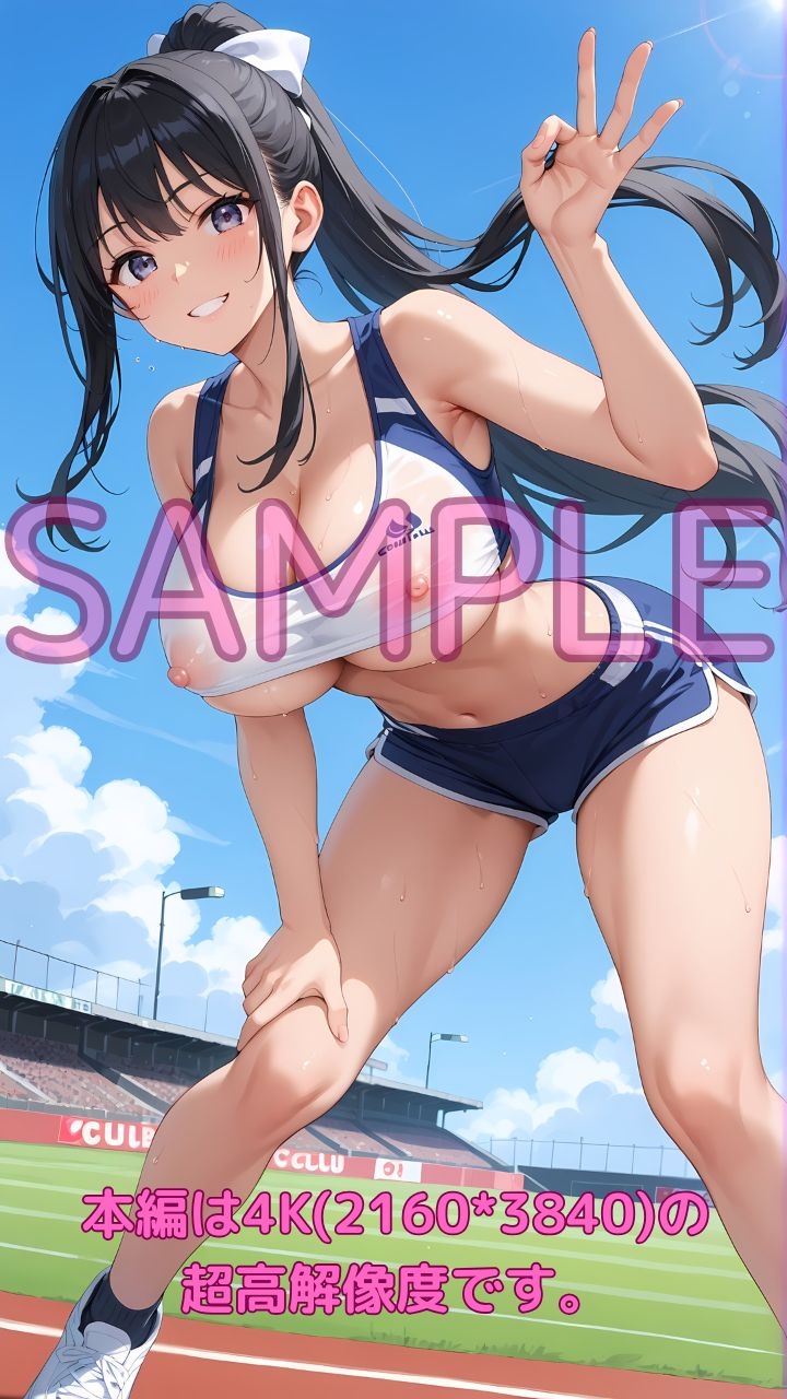 汗まみれ発情巨乳陸上部女子の引き締まったま○こを、俺の秘密のトレーニングで理性崩壊まで中出し!犯しまくり!_1