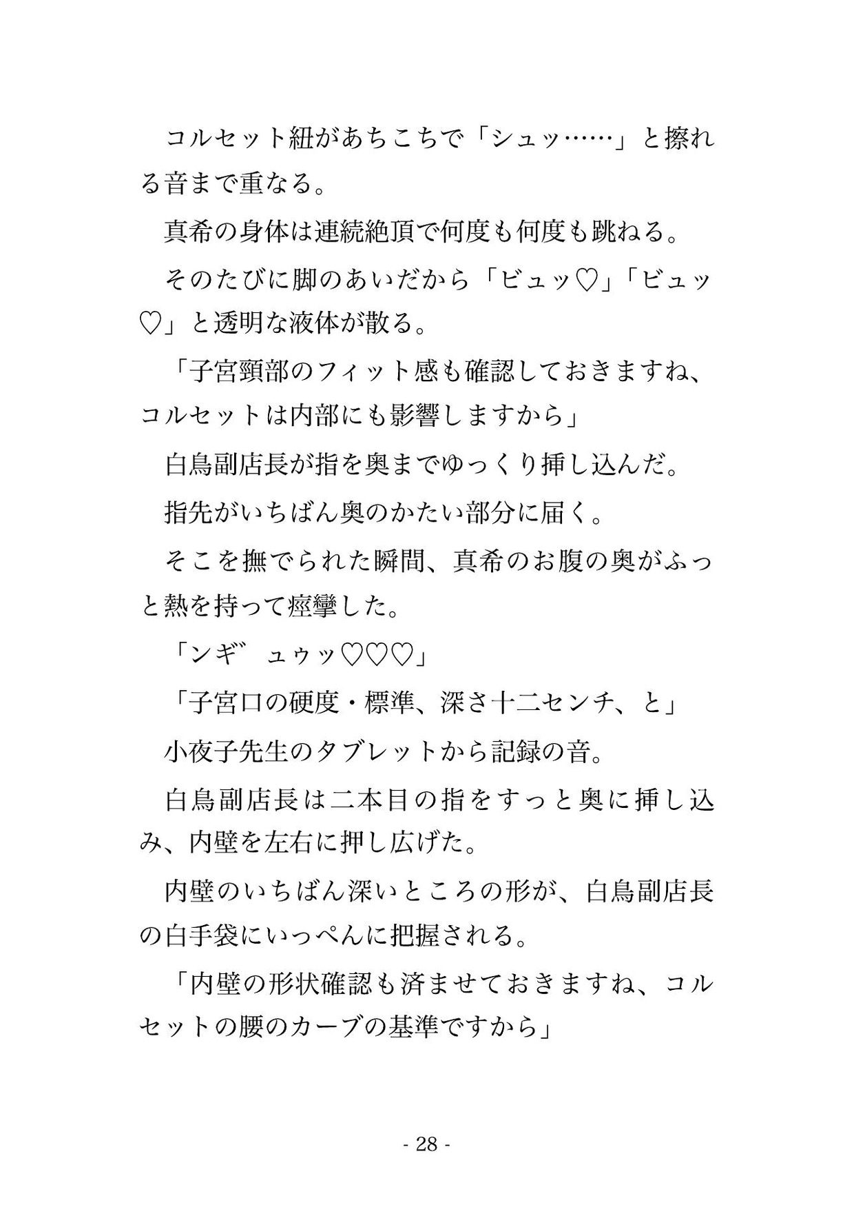 高級下着店でコルセット採寸と称して女性店員4人に隅々まで念入りに調べられた末に堕とされる♡♡♡