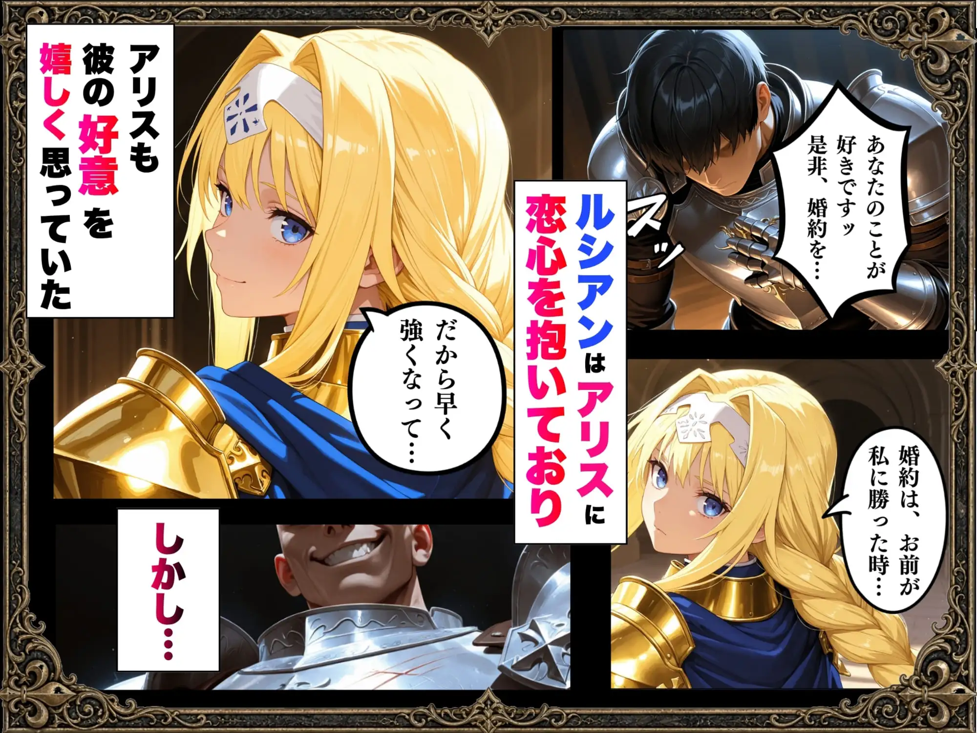 敗北騎士アリス〜メス堕ちNTR〜 サンプル画像 2