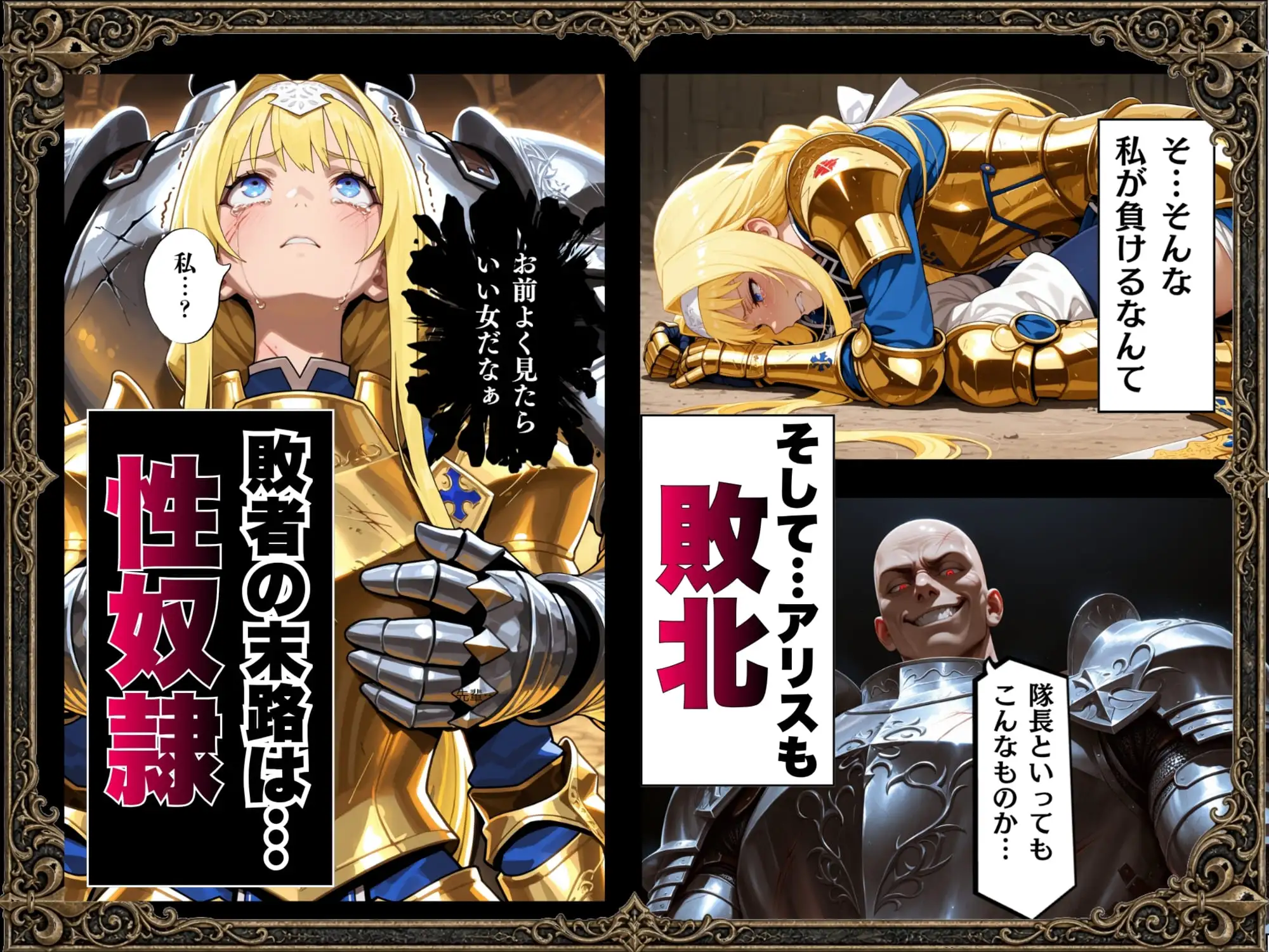 敗北騎士アリス〜メス堕ちNTR〜 サンプル画像 4