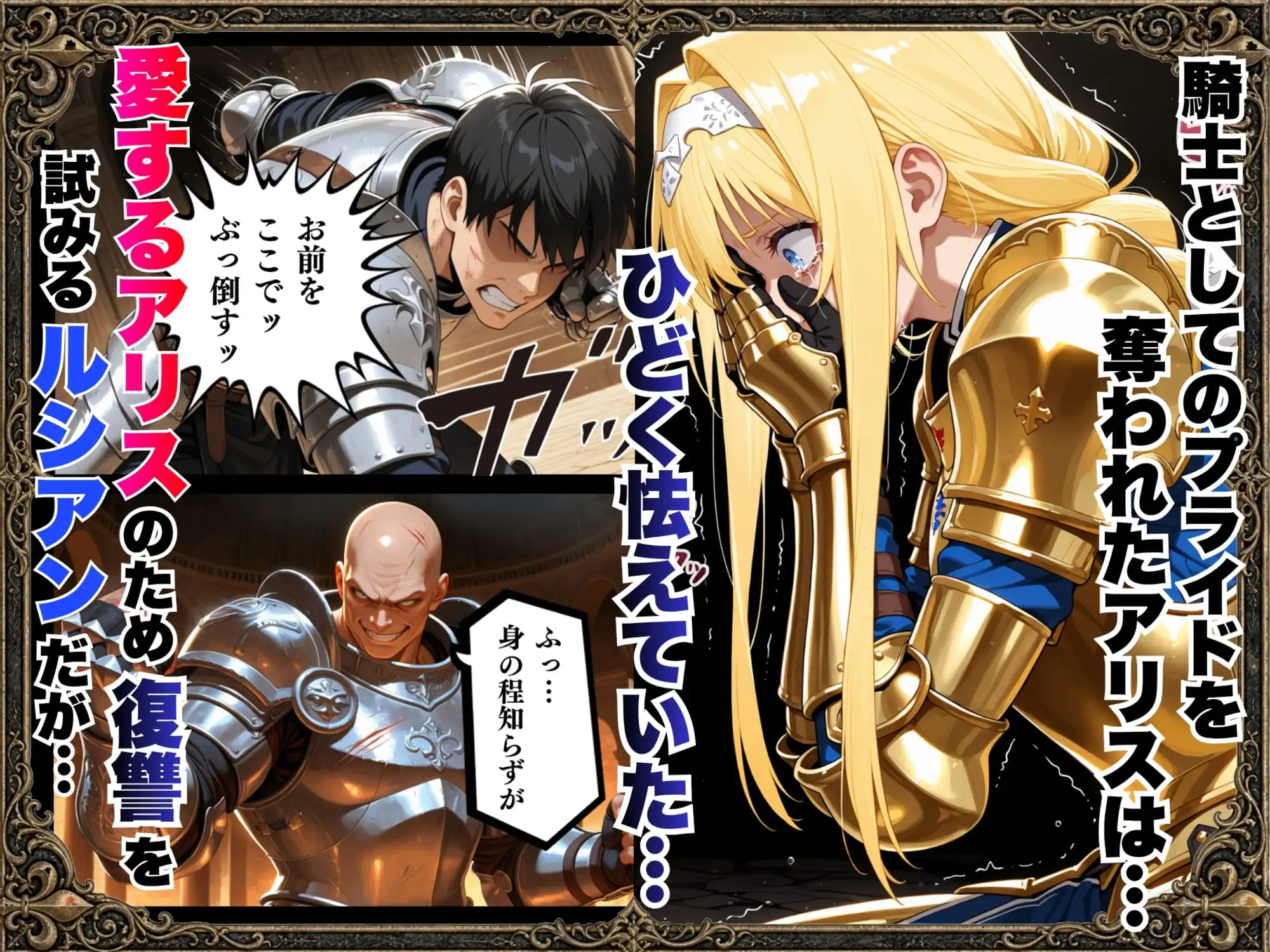 敗北騎士アリス〜メス堕ちNTR〜 サンプル画像 8