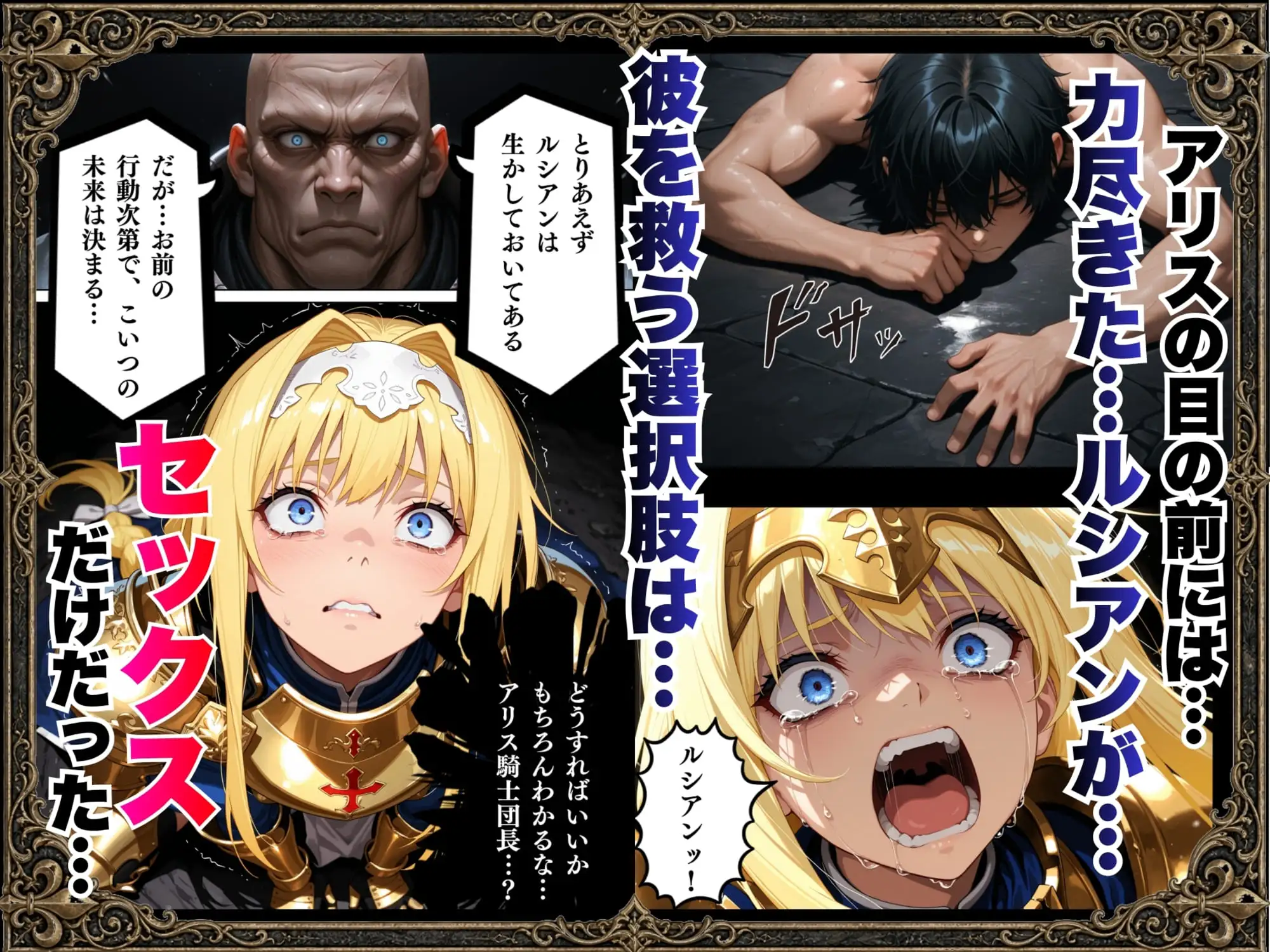 敗北騎士アリス〜メス堕ちNTR〜 サンプル画像 9