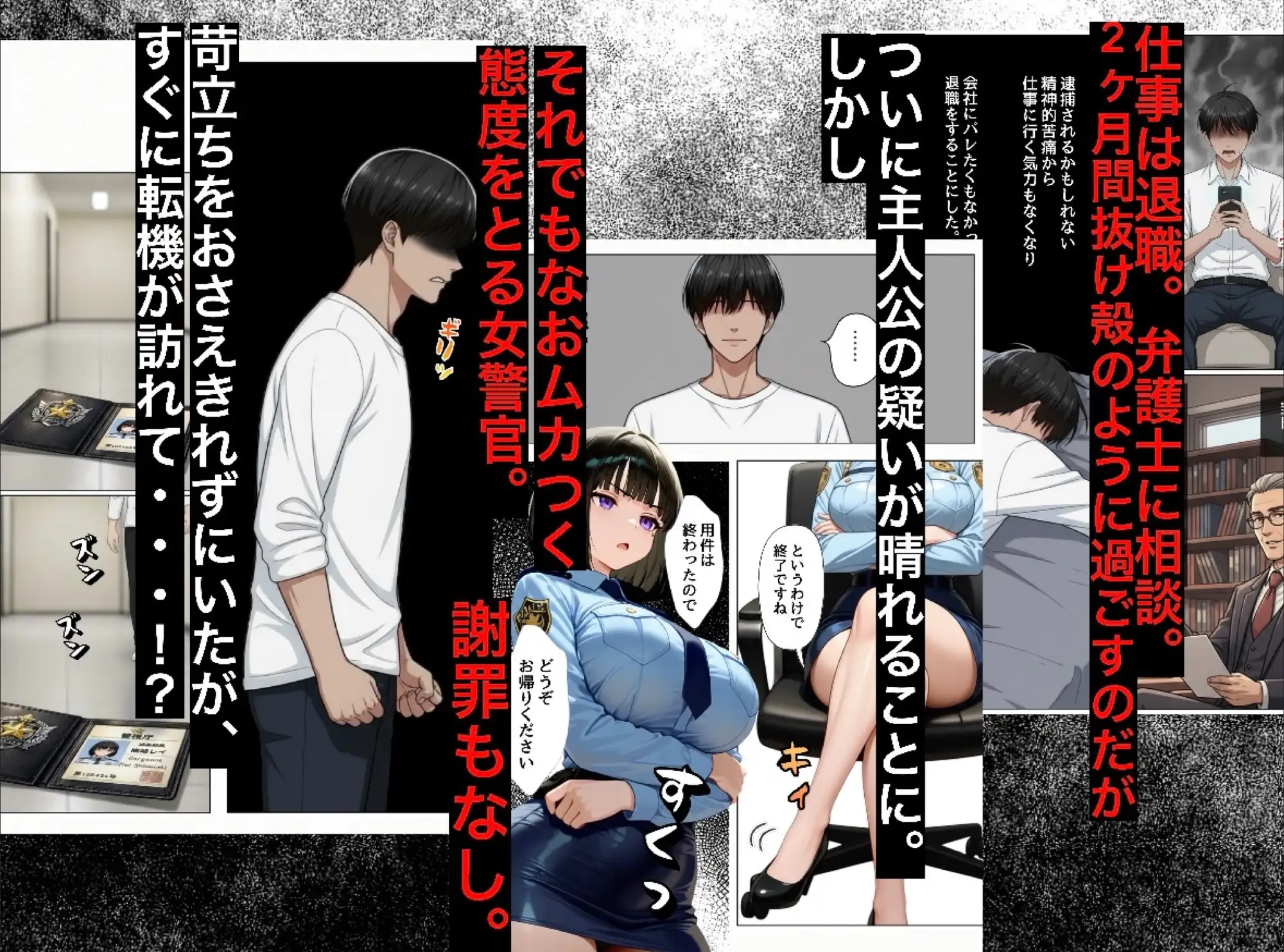 強気な裏アカ警察官、潮だくセックスで二か月後に分からされる話