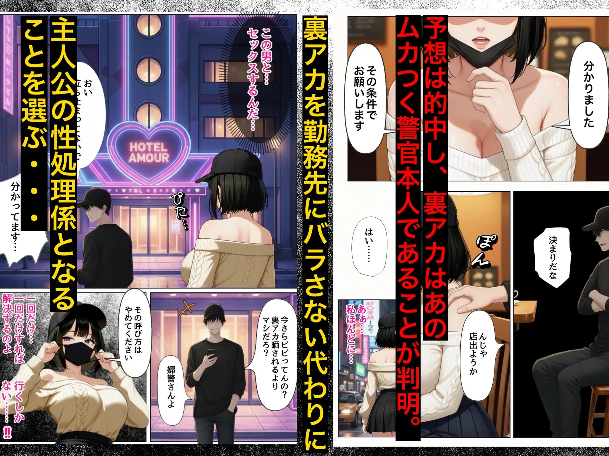 強気な裏アカ警察官、潮だくセックスで二か月後に分からされる話