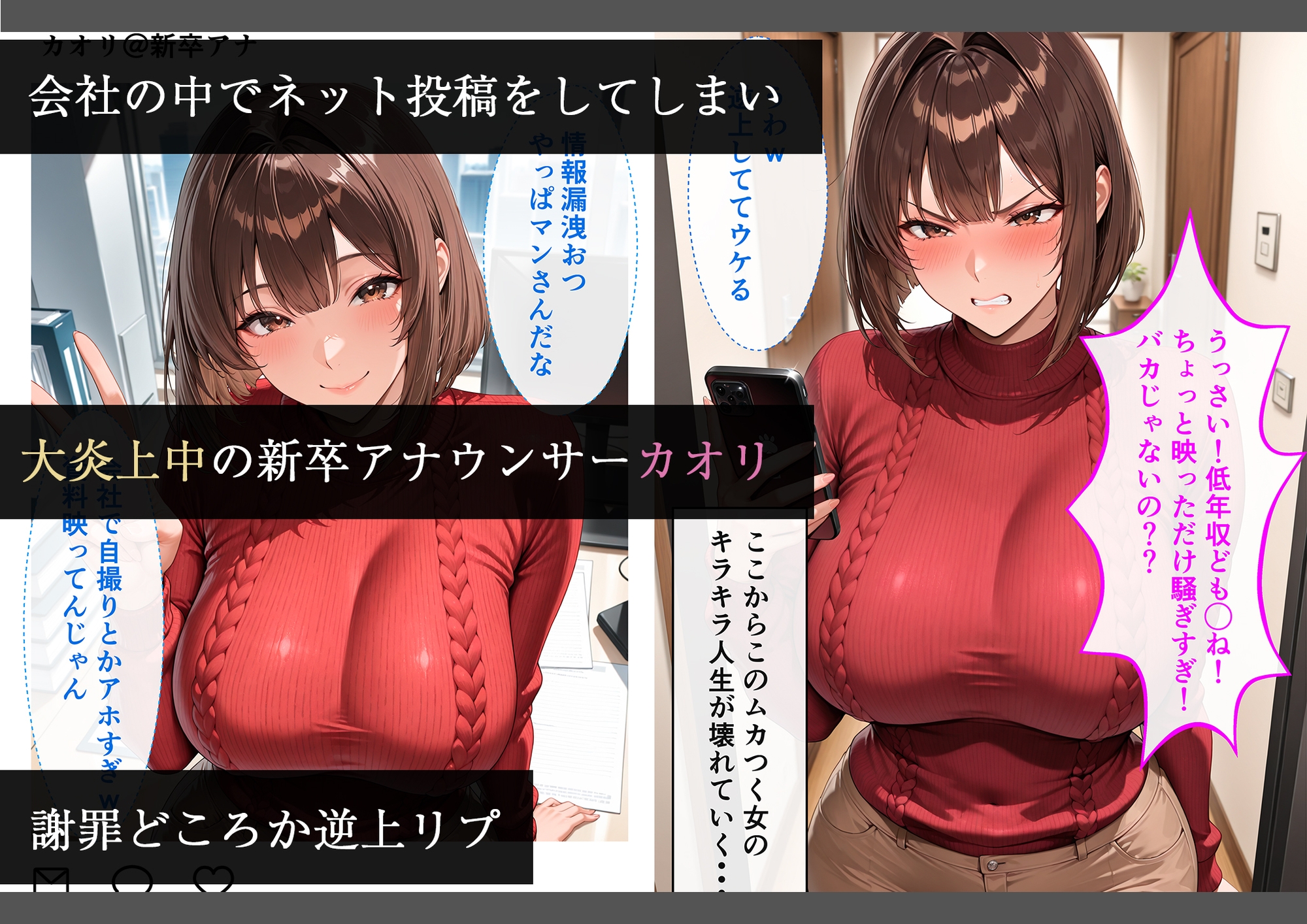 キラキラ新卒アナウンサーが性処理係としてジジイに犯されまくる話_1