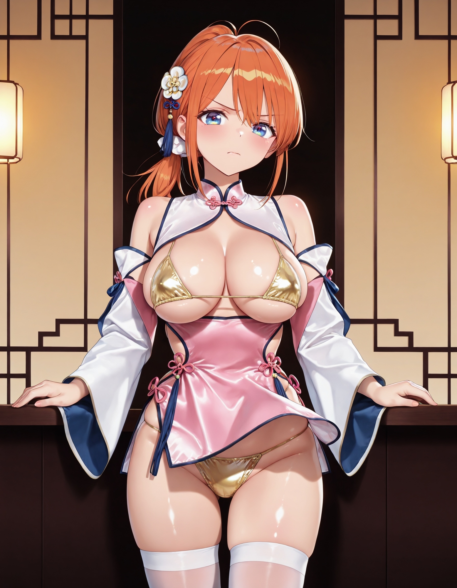チャイナドレスでパンチラ5_4