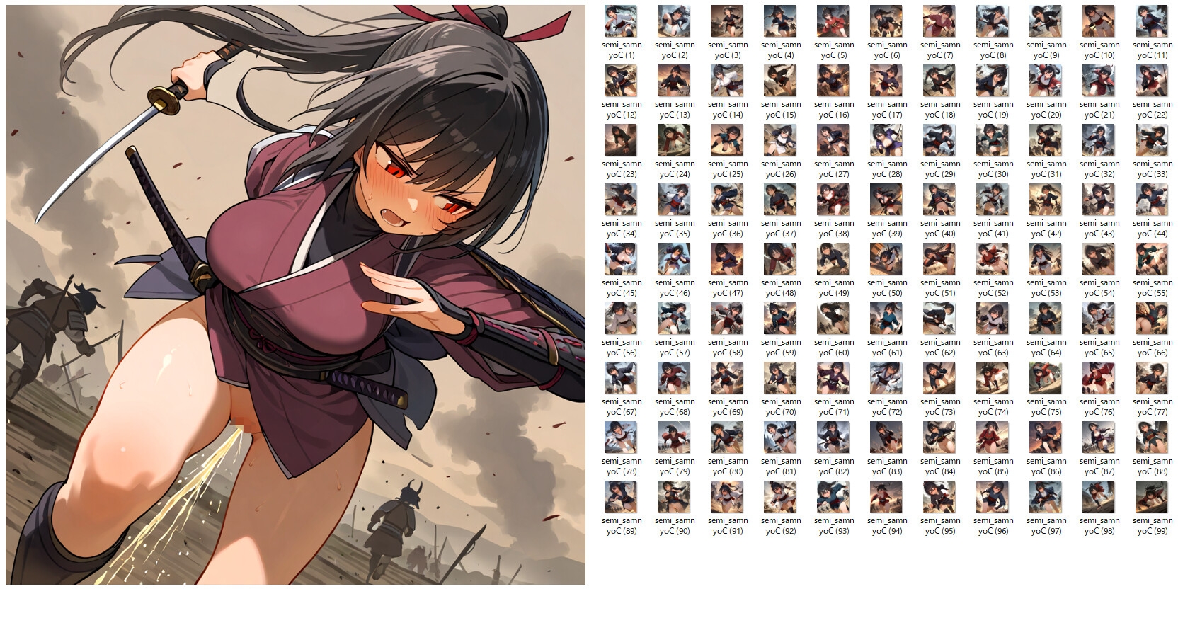 【在庫整理品】サムライ少女が戦場でお漏らししたりしてるだけのCG集13_6