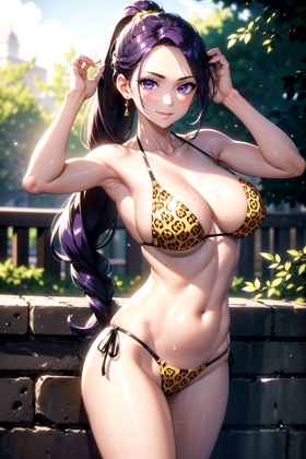 ヒョウ柄水着イラスト集_part2