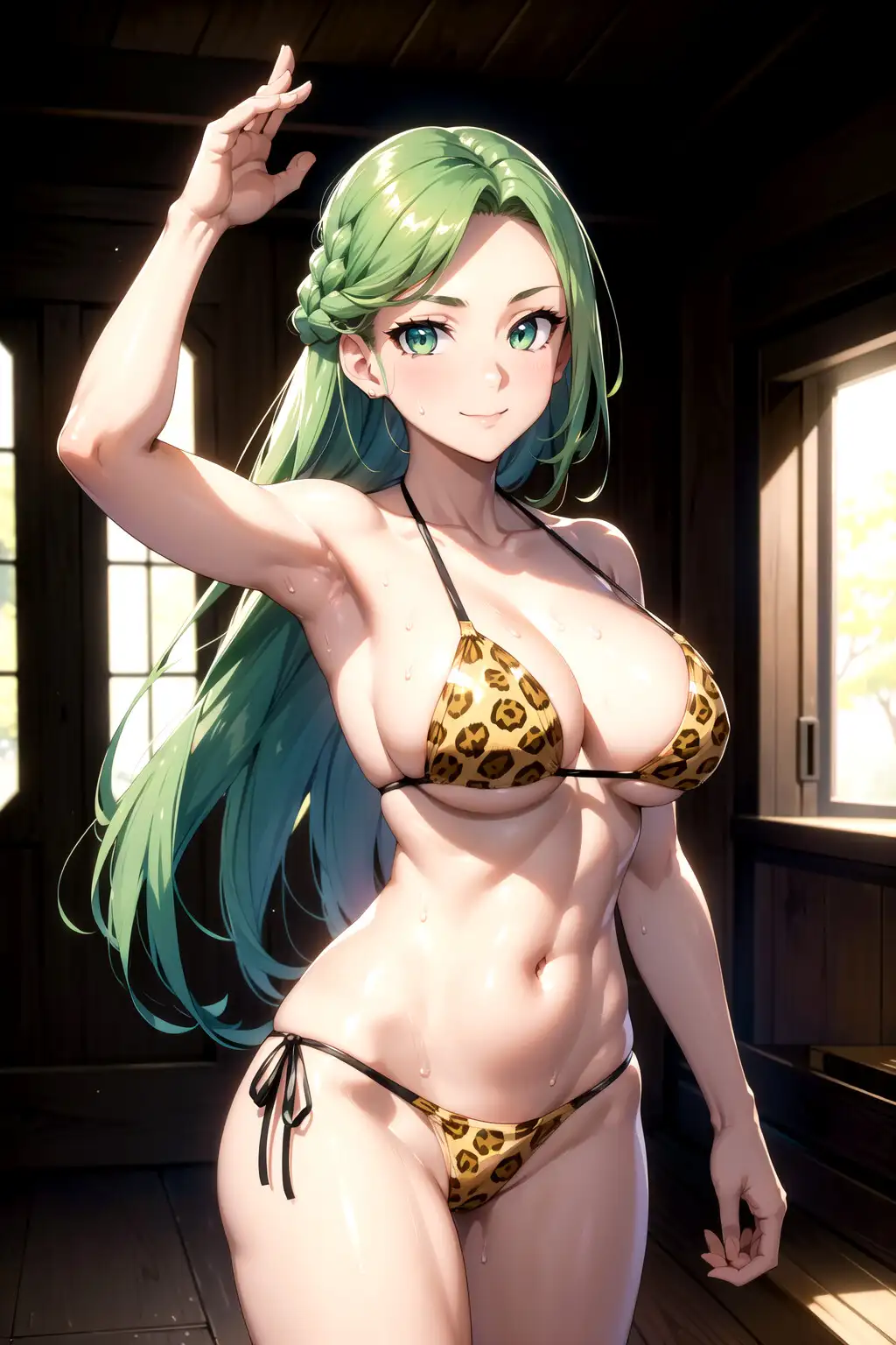 ヒョウ柄水着イラスト集_part2 サンプル画像 8