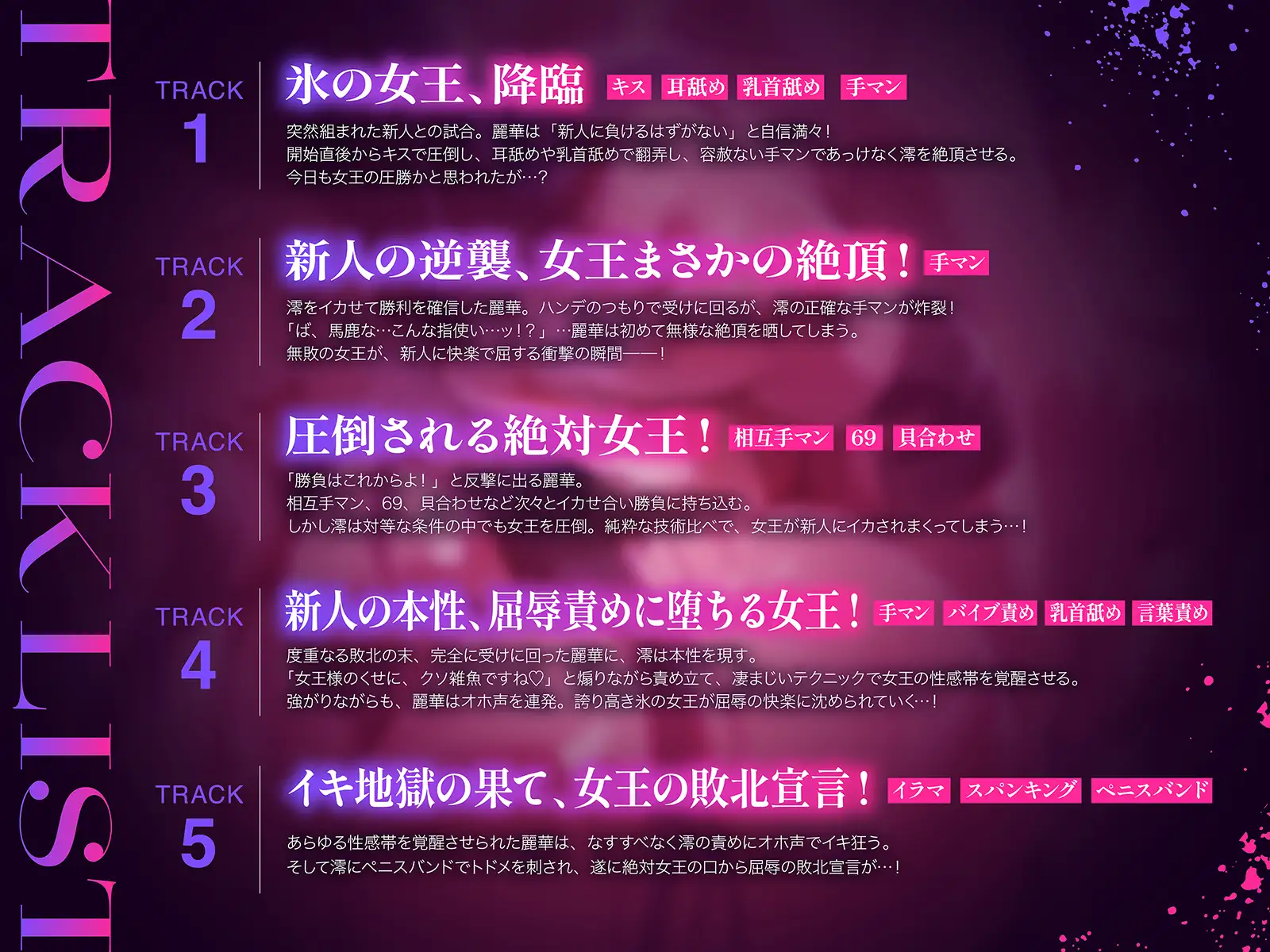 【地下・レズバトル】絶対女王vs謎の新人～無敗の絶対女王が新人選手に圧倒されてイキ地獄！！～【KU100】_4