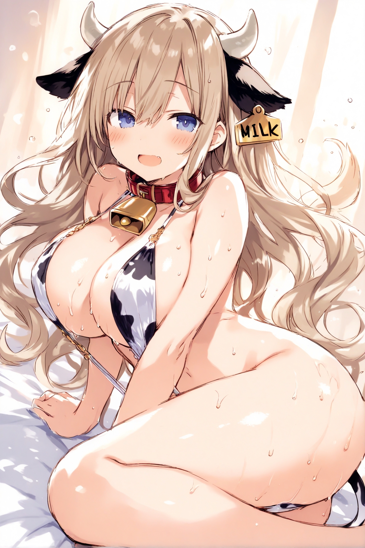 おっとり牛娘の止まらないミルク 爆乳ボディの大量噴乳_1