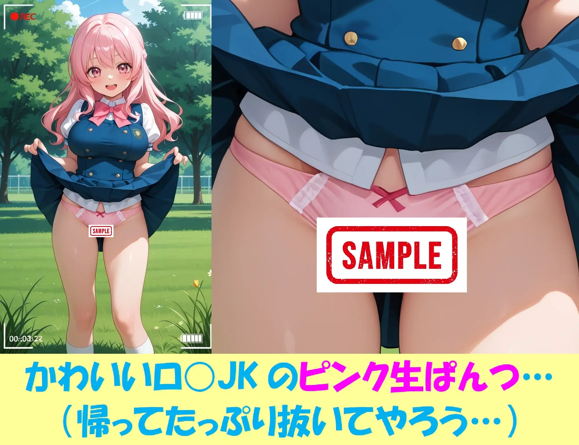 現役JKが撮影会でパンチラを撮られ生涯オカズ化3―魔法少女に変身してご奉仕― サンプル画像 4