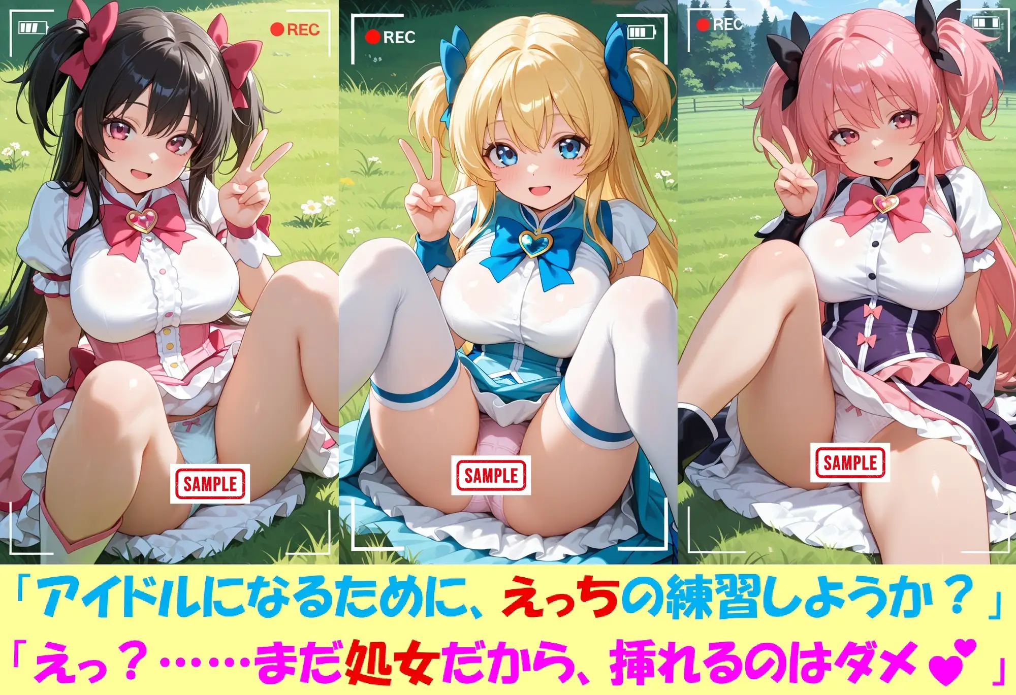 現役JKが撮影会でパンチラを撮られ生涯オカズ化3―魔法少女に変身してご奉仕― サンプル画像 8