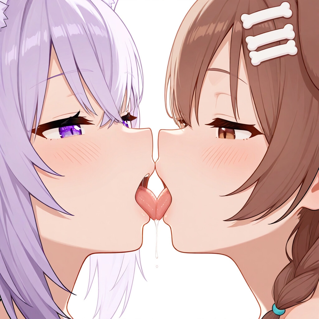 猫◯おかゆと戌◯ころね おかころ百合えっち_3