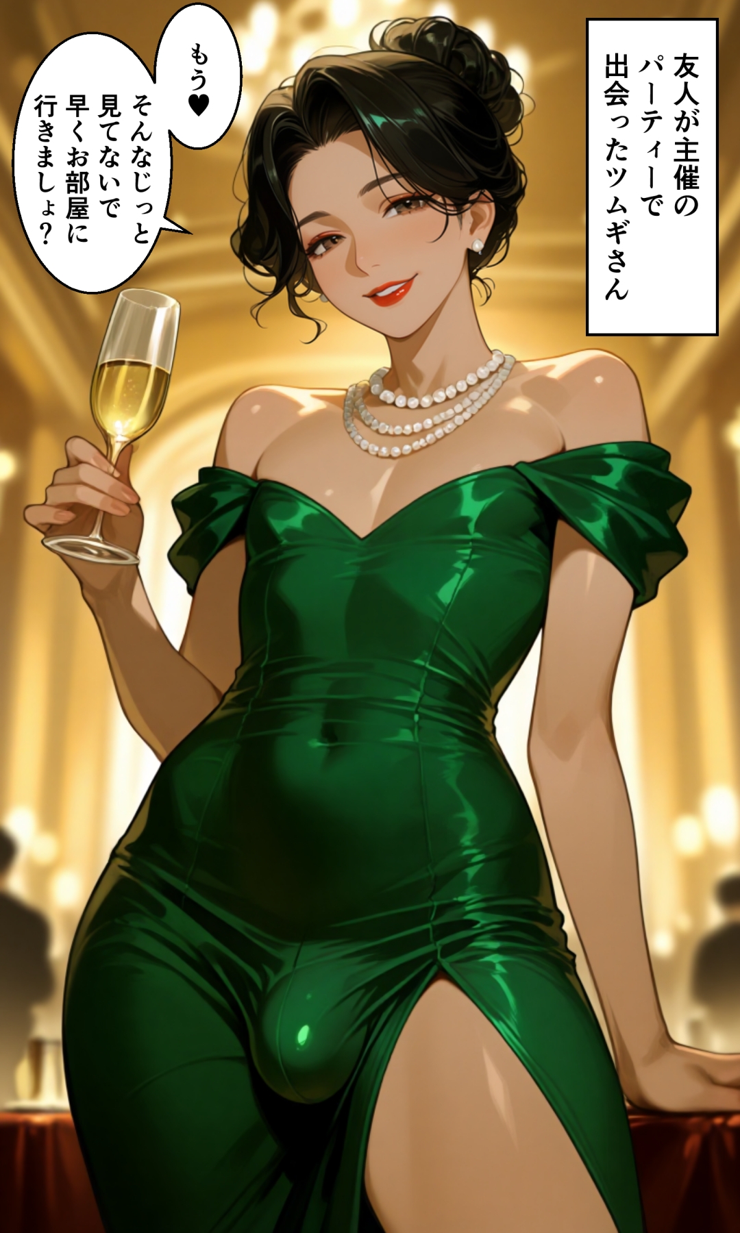 パーティーで出会った美しい人妻が男だったのでホモセックスしまくった♂_5