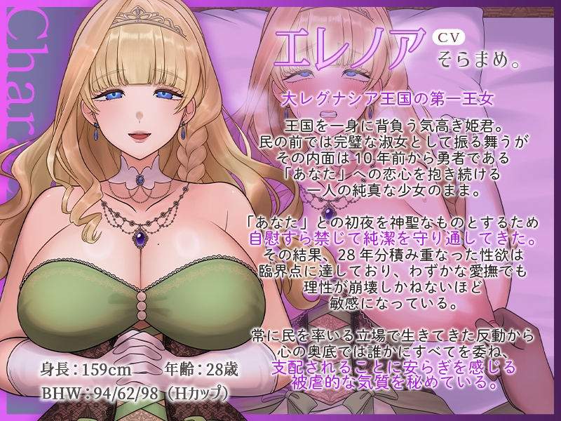 【Live2D×ASMR】RoyalVirgin～あなたの帰還を待ち続けた行き遅れ王女が、28年の処女を捧げるまで～_2
