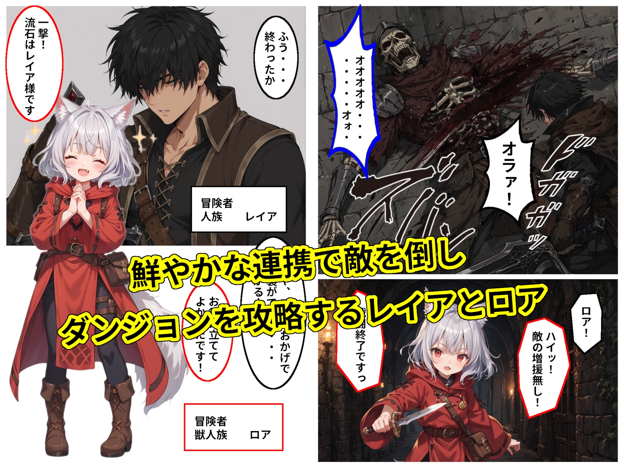 銀狼獣人の少女に子種を搾り取られながら旅をする魔族ミレイザ編_2