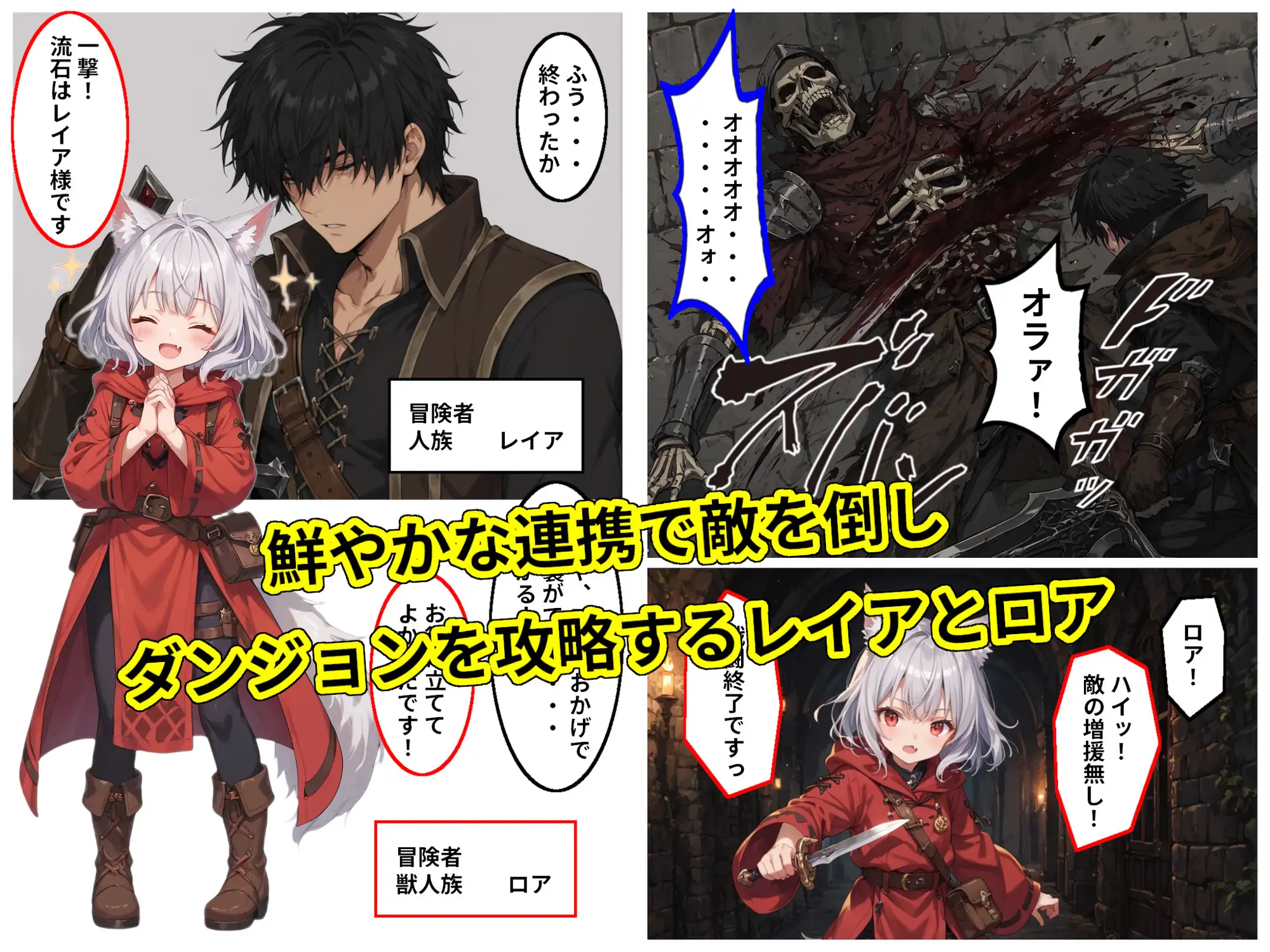 銀狼獣人の少女に子種を搾り取られながら旅をする魔族ミレイザ編 サンプル画像 2