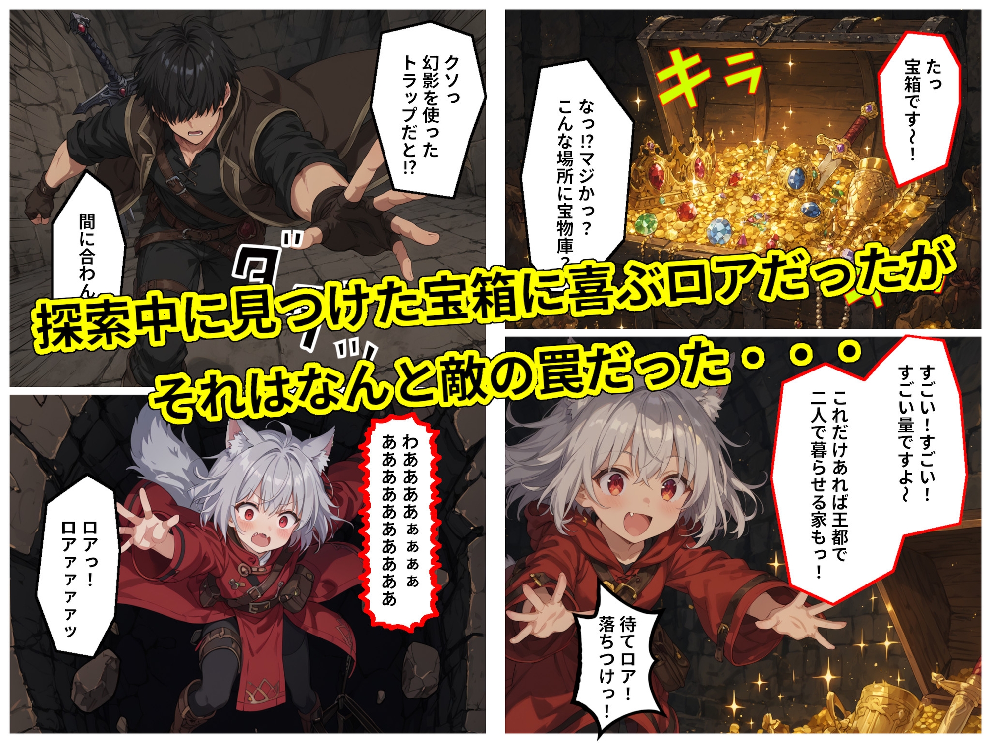 銀狼獣人の少女に子種を搾り取られながら旅をする魔族ミレイザ編_3