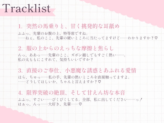 先輩、そんなに余裕ぶってていいんですか?♡──小悪魔後輩るなの、濃厚エッチな焦らしと誘惑ご奉仕 画像3