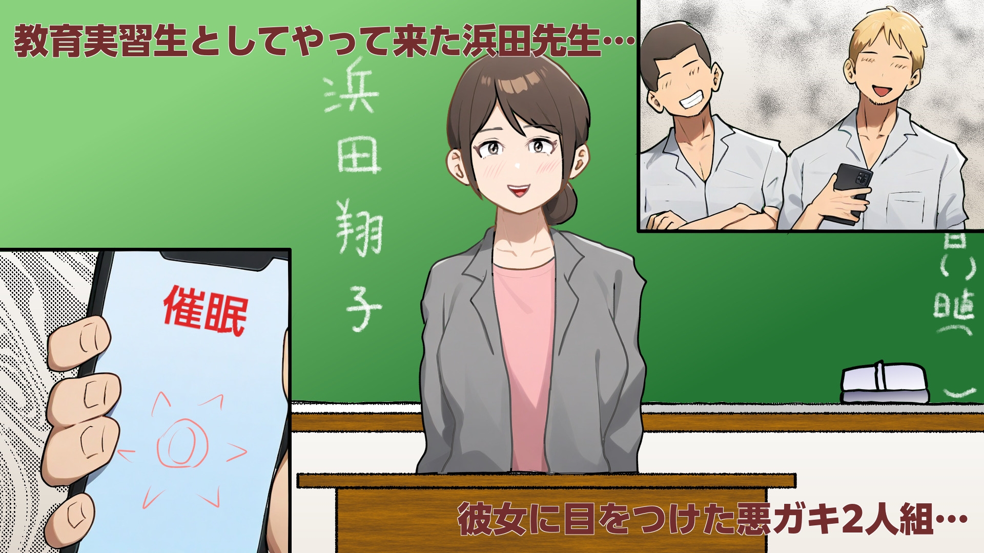 教育実習生JDを催○アプリで肉オナホ化 画像1