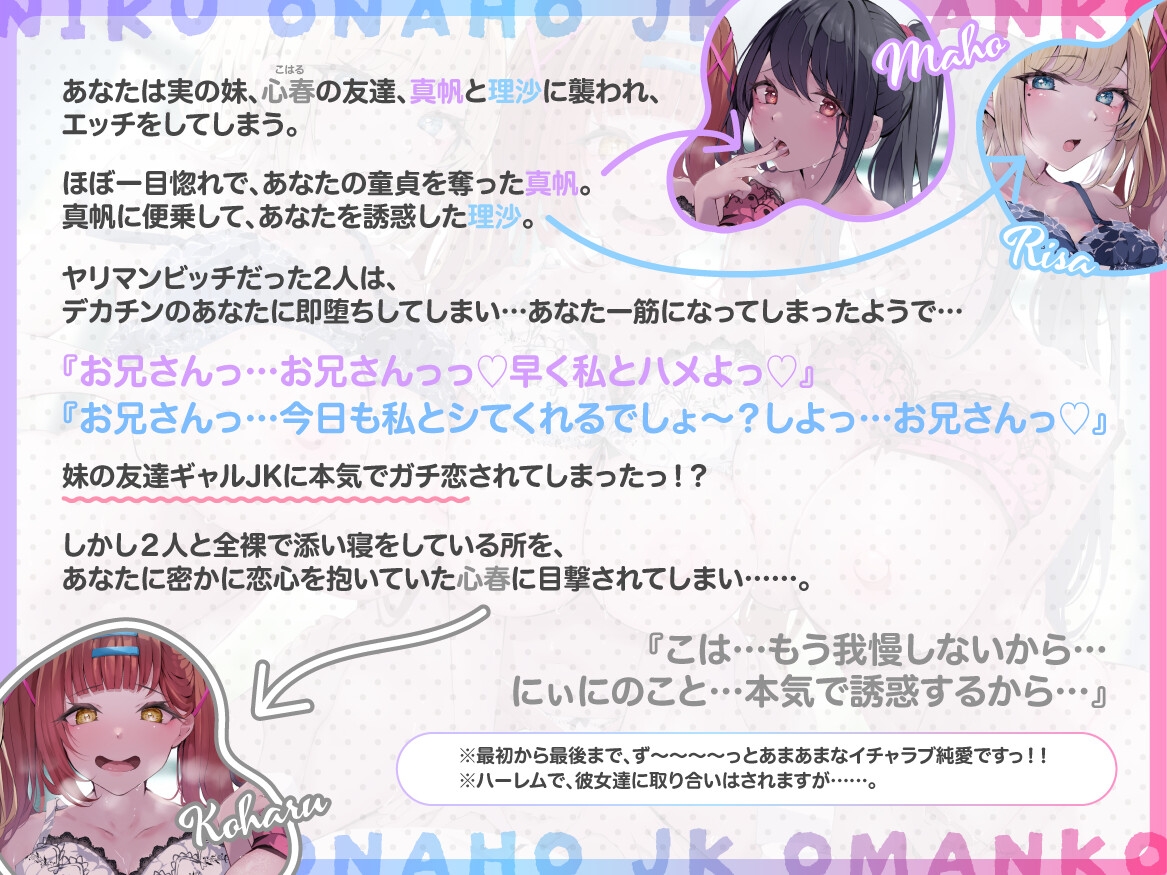 【✅早期購入特典付き♡&2時間30分超えっ♡✅】『デカチン即堕ちっ♡肉オナホJKおまんこ(ギャル)×3』 画像1