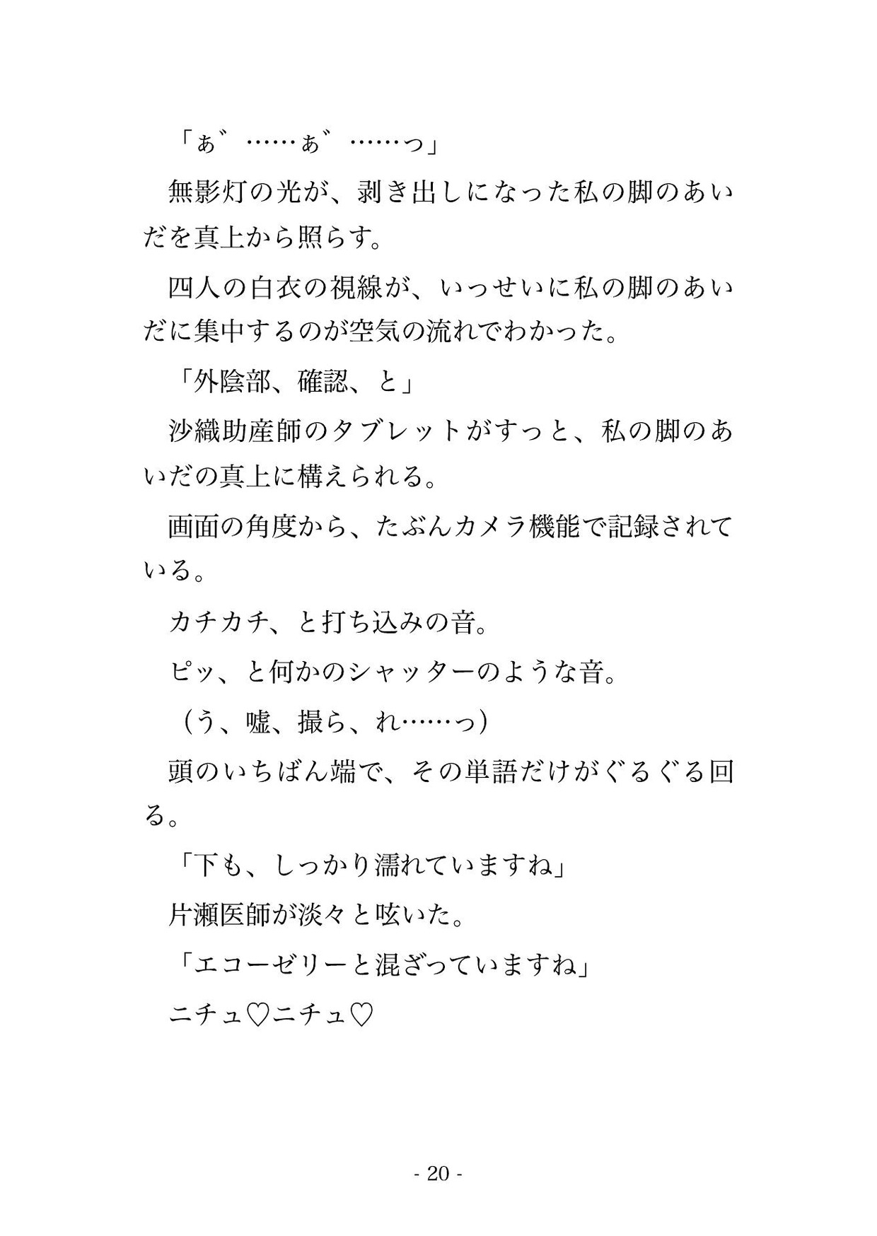 妊婦健診で産科医2人と助産師2人に胎児チェックと称して念入りに調べられた末に中出しまでされる♡♡♡