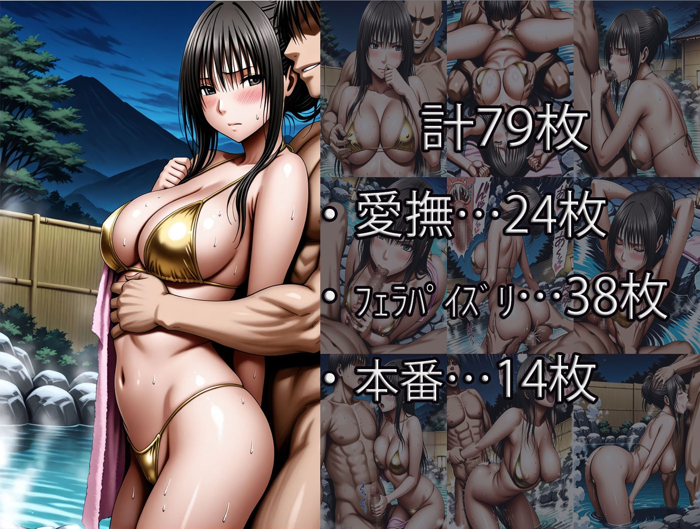 鈴〇彩花・持田〇ずさ・藤浦〇ナタ・南雲〇ゆき【金色ビキニ堕ち】_2