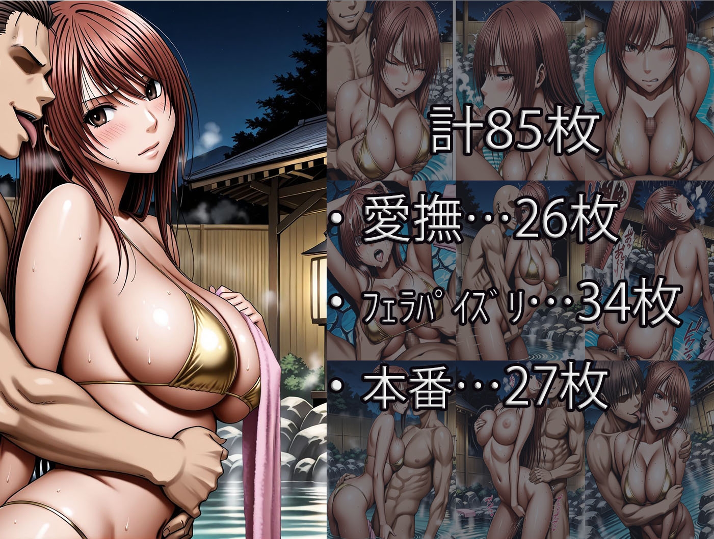 鈴〇彩花・持田〇ずさ・藤浦〇ナタ・南雲〇ゆき【金色ビキニ堕ち】_4