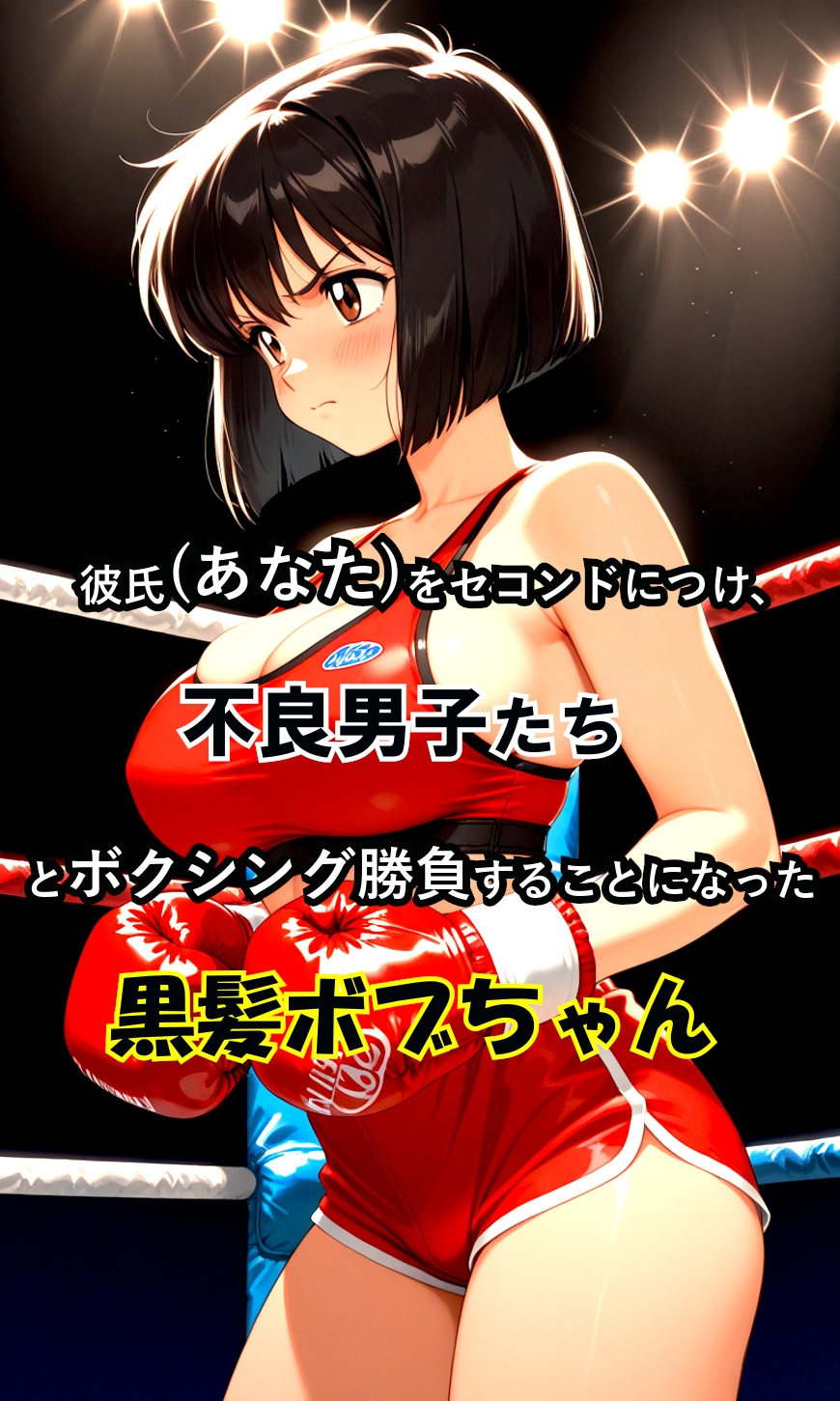 黒髪ボブちゃんVS！～不良男子とボクシング対決！リングに鳴り響く、屈辱の絶叫!!～ thumbnail 2