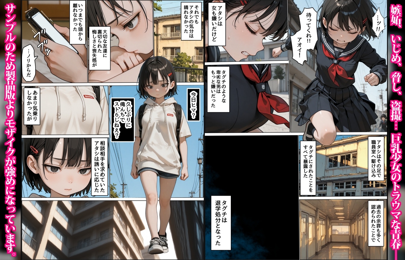 女嫌いのアオイちゃん男友達の裏切りで恐い人たちに輪される巨乳少女_6
