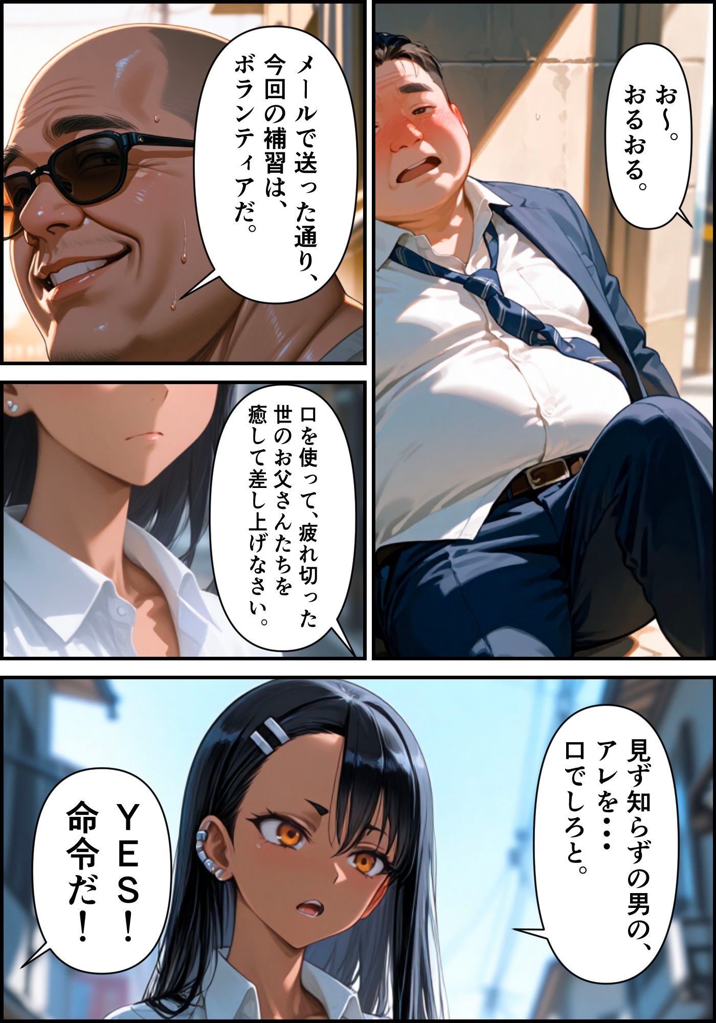 [漫画仕立て]センパイを守るために校長に抱かれてます 第四話_2
